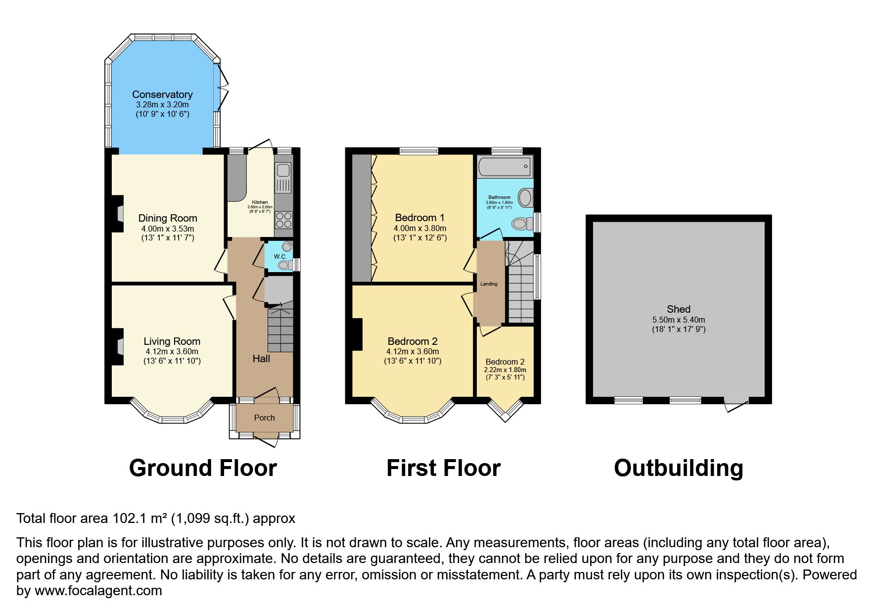 232, Shooters Hill Road, London floorplan