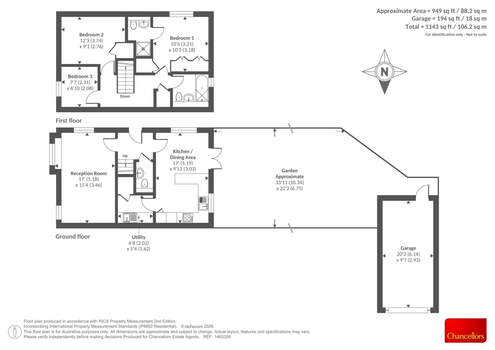 22, Hode Garth, Thame floorplan