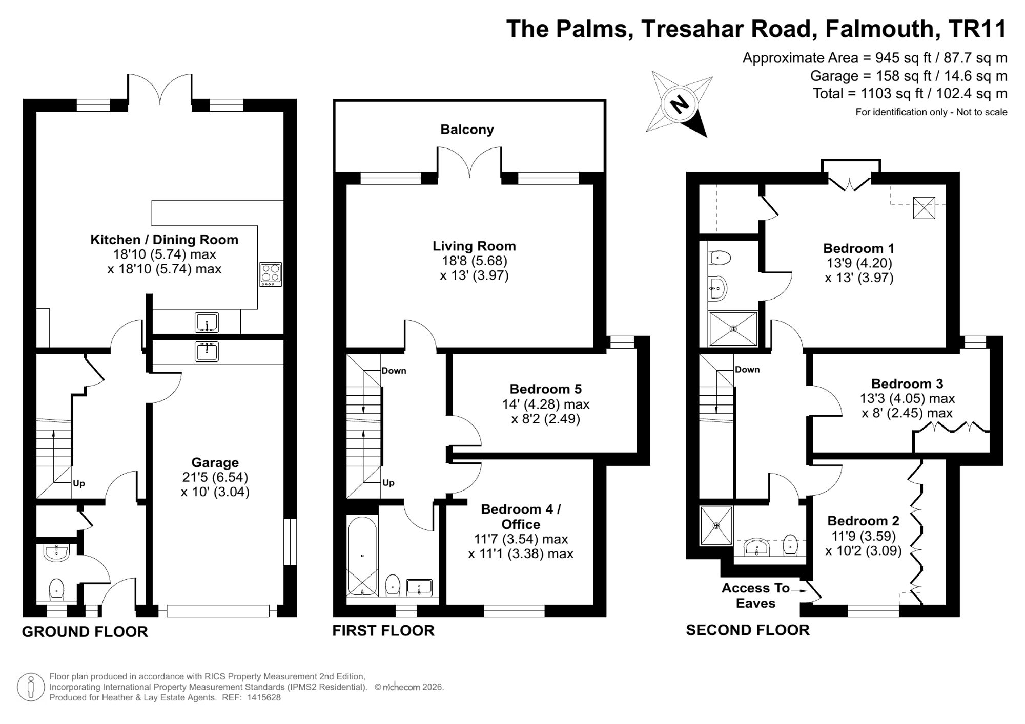 1 The Palms Tresahar Road, Falmouth floorplan