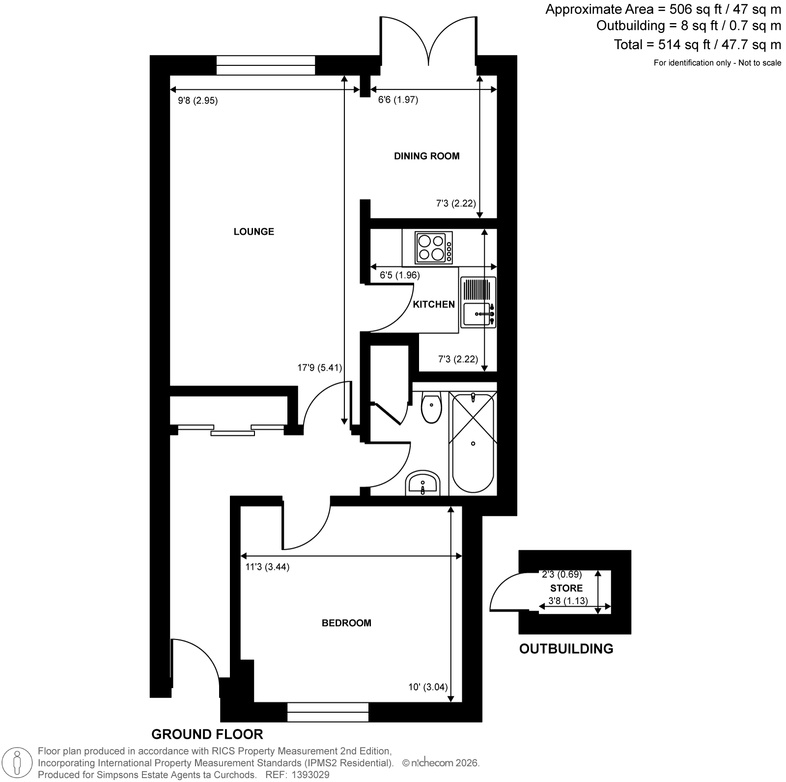 13, Limebush Close, New Haw floorplan