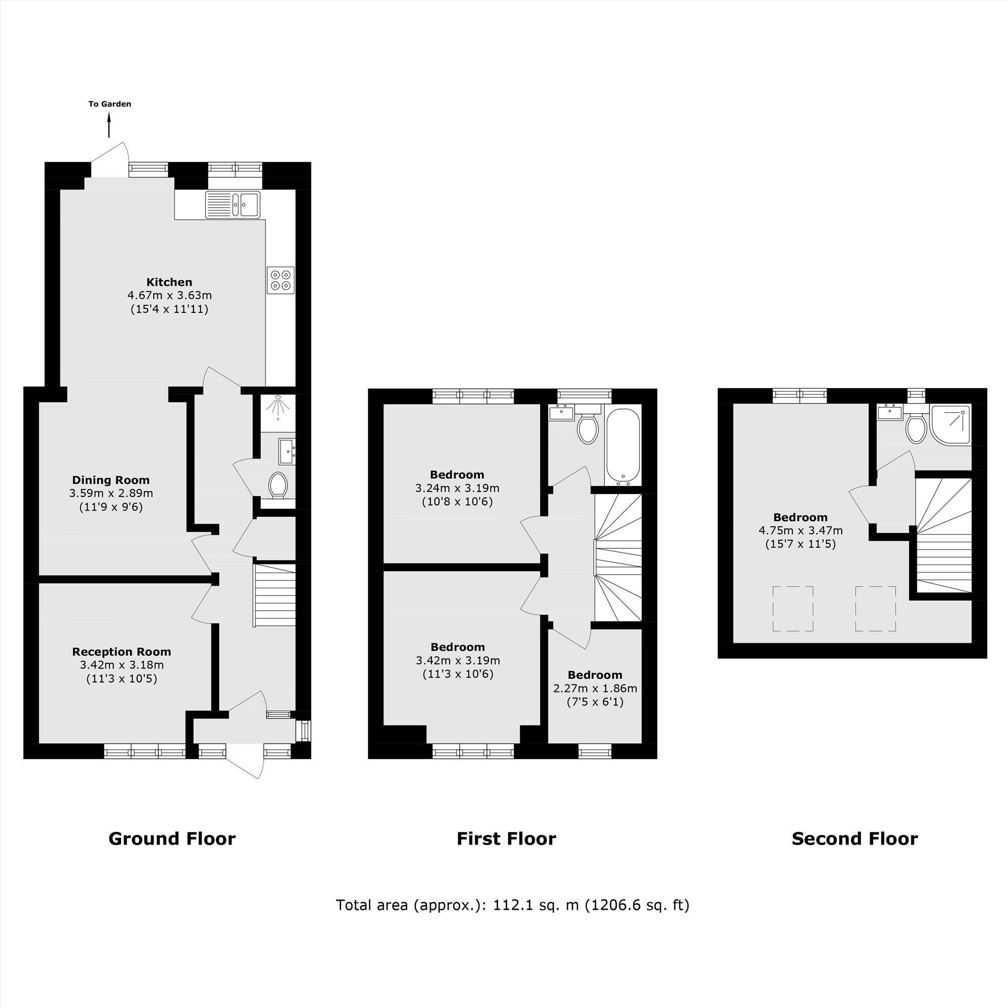 283, Hook Rise South, Surbiton floorplan