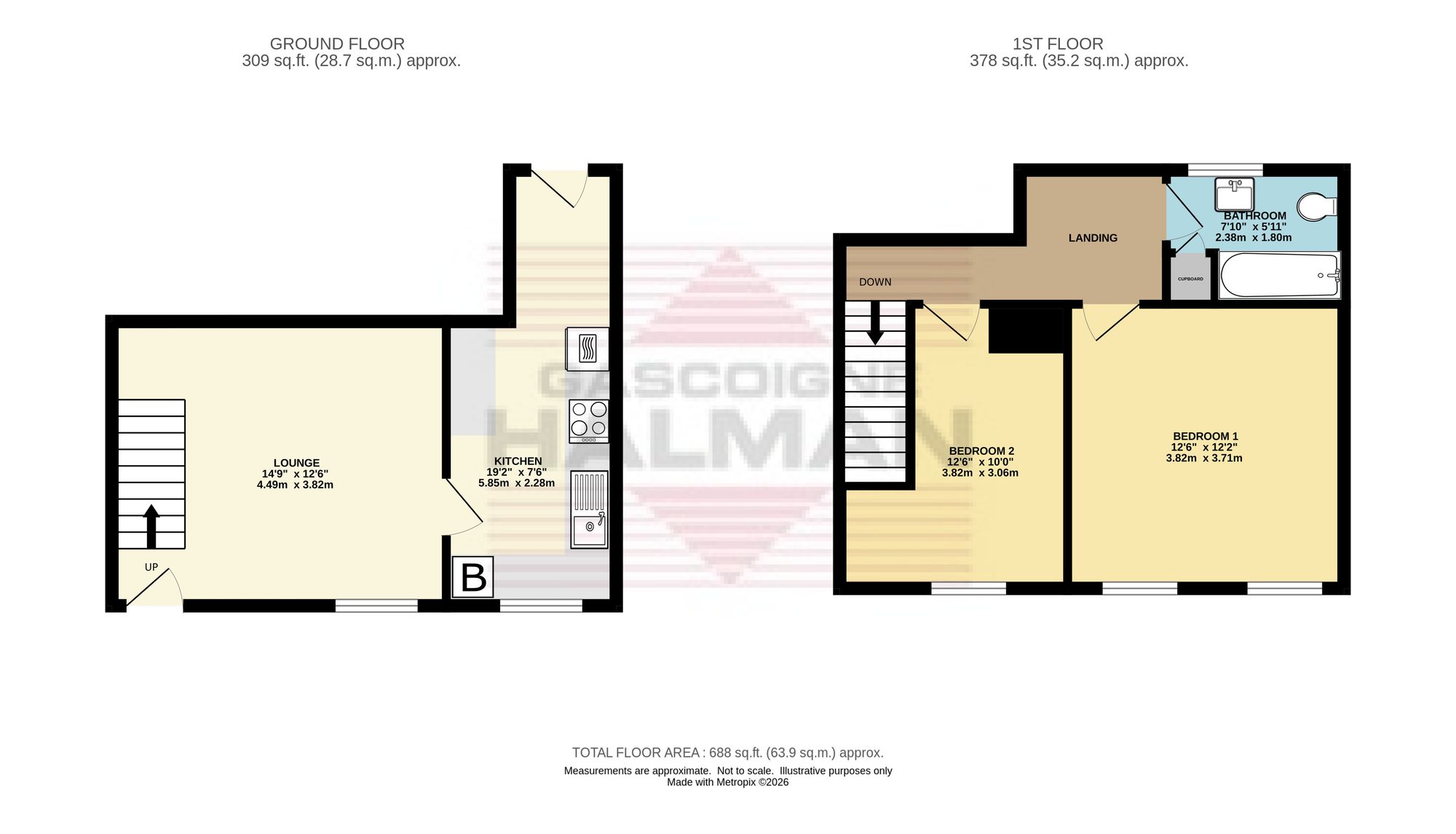 14 Bennett Street, Hyde floorplan
