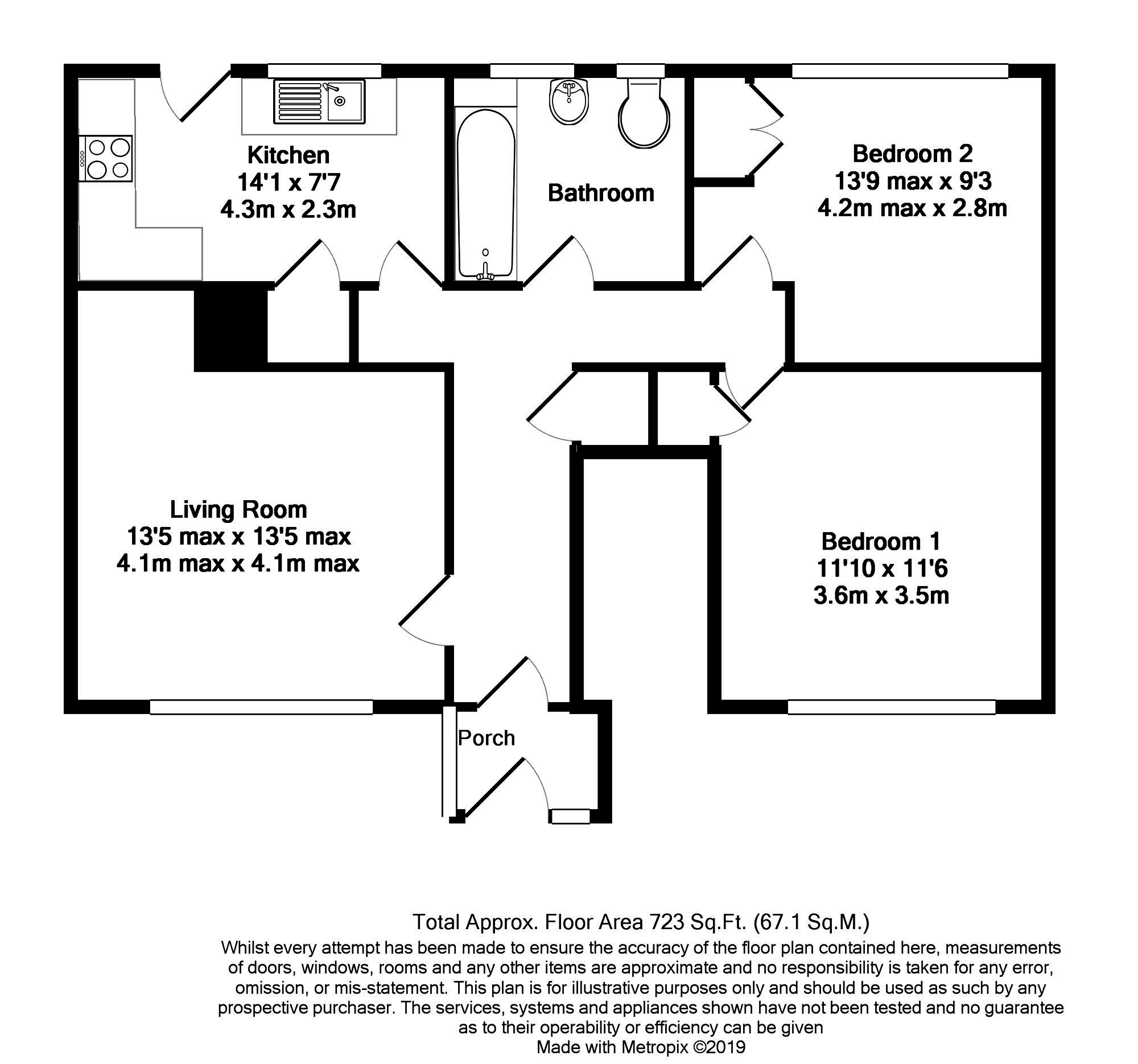 2 Bedrooms Maisonette for sale in Prince Charles Crescent, Farnborough GU14