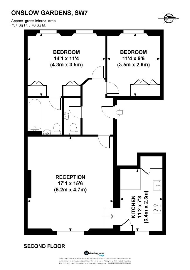 2 Bedrooms Flat to rent in Onslow Gardens, South Kensington SW7