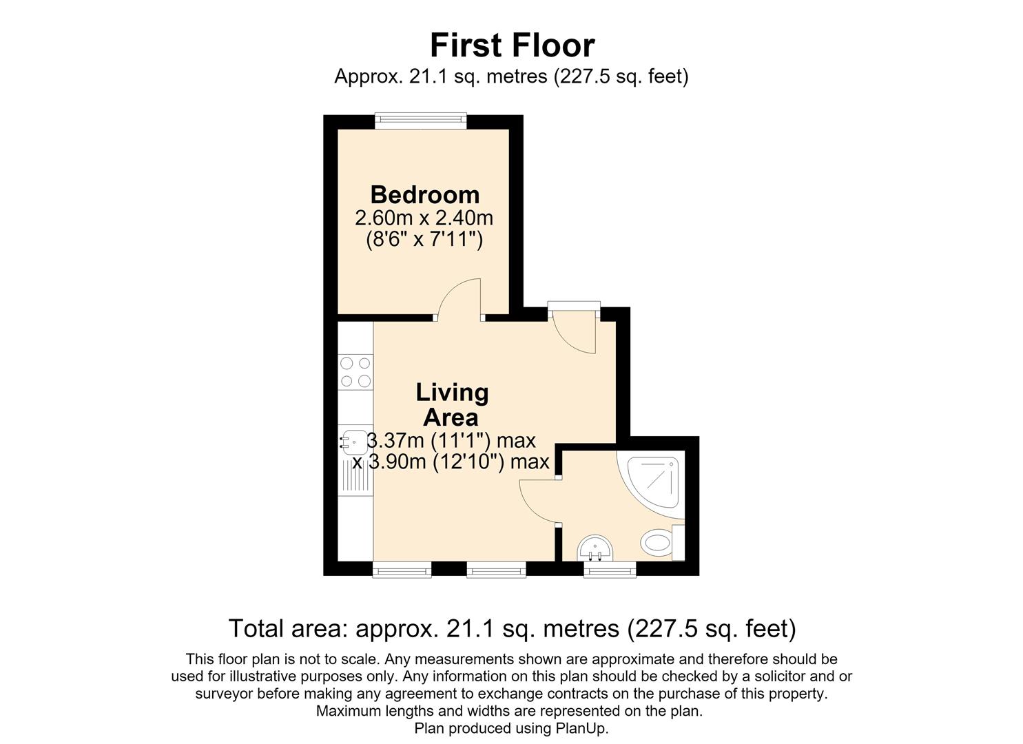 Flat 1A, The Alleys, Hemel Hempstead floorplan