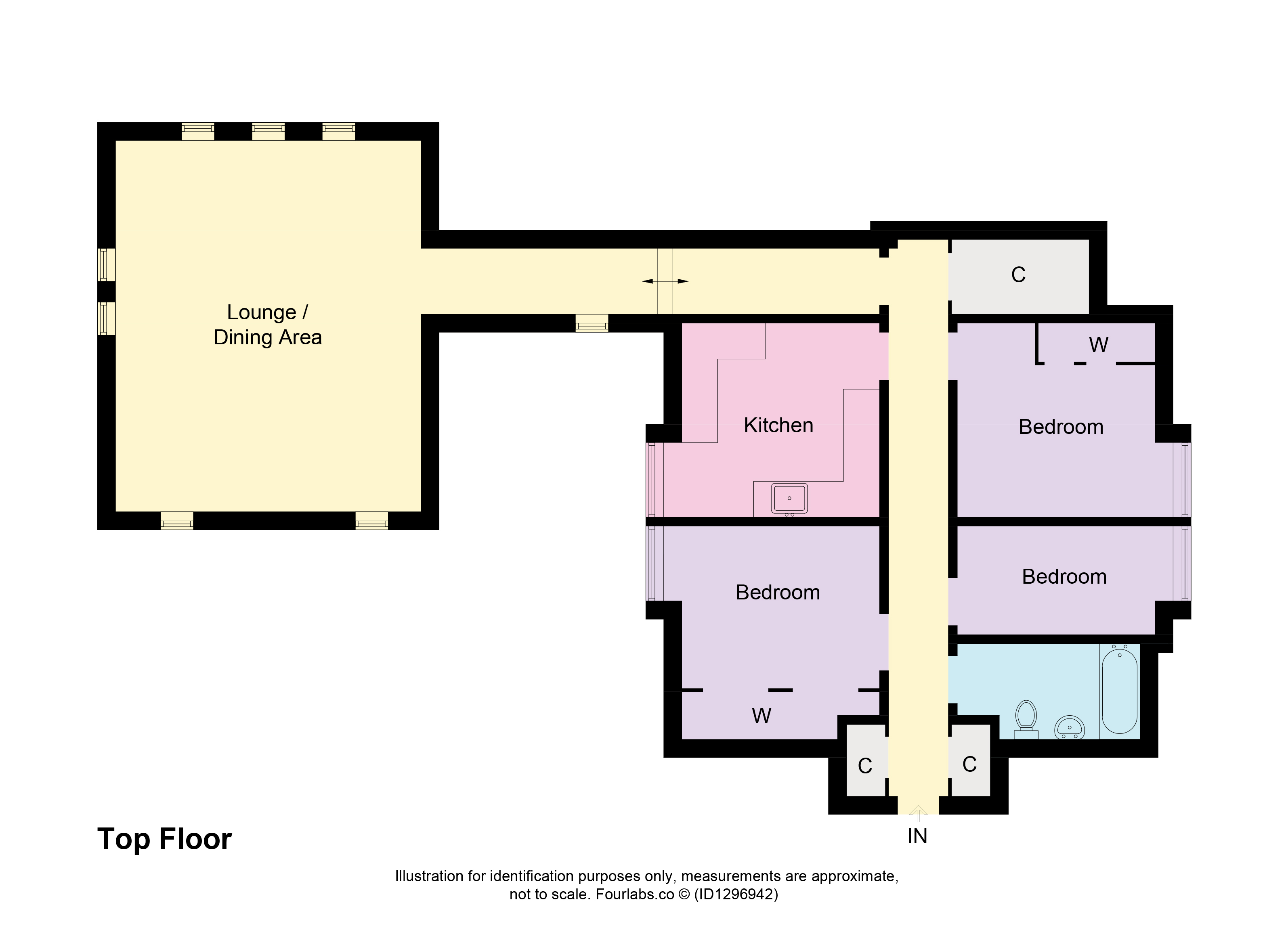 Flat 19, Caird House, Scrimgeour Place, Dundee floorplan