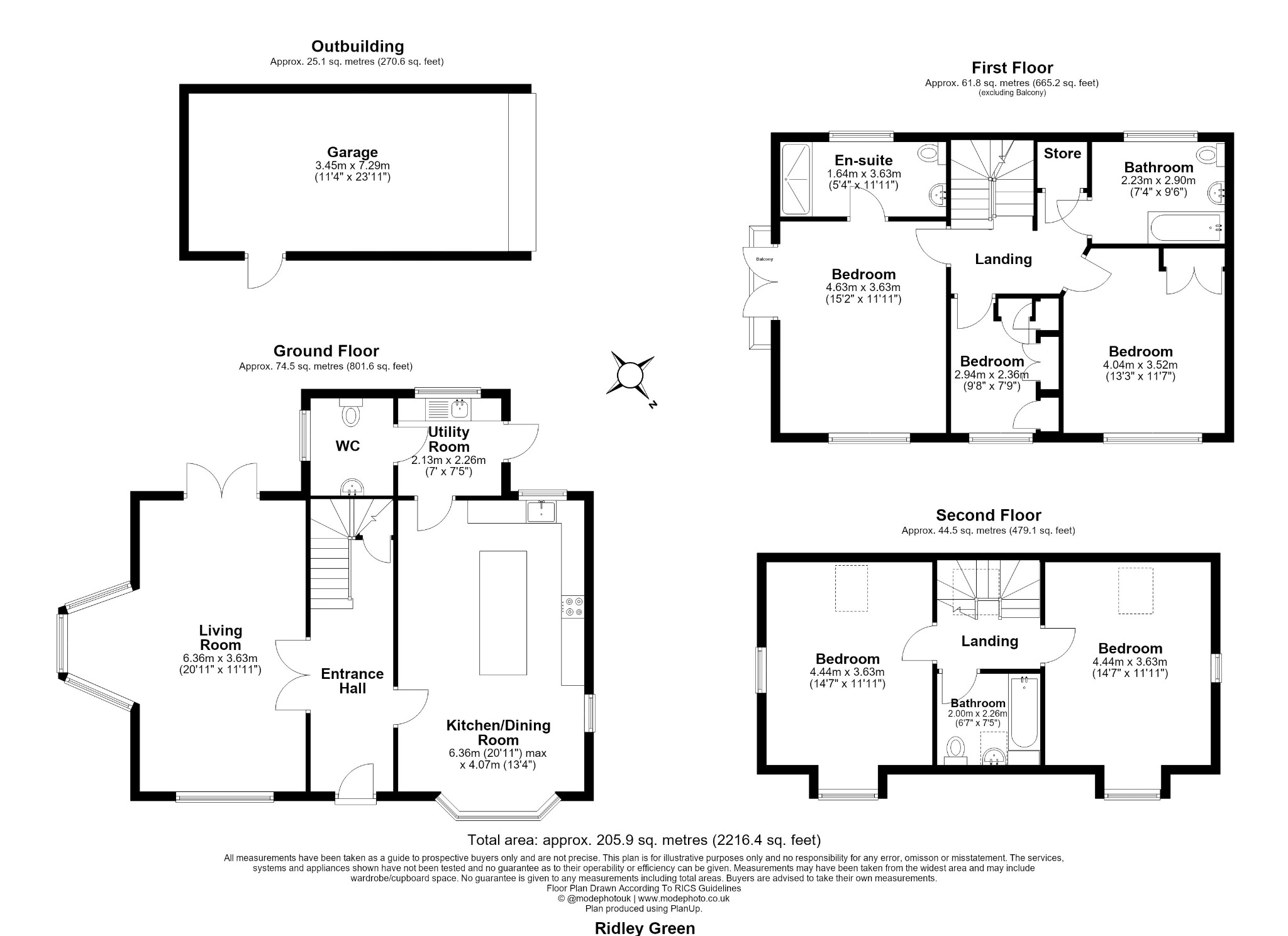 31 Ridley Green, Hartford End, Essex floorplan