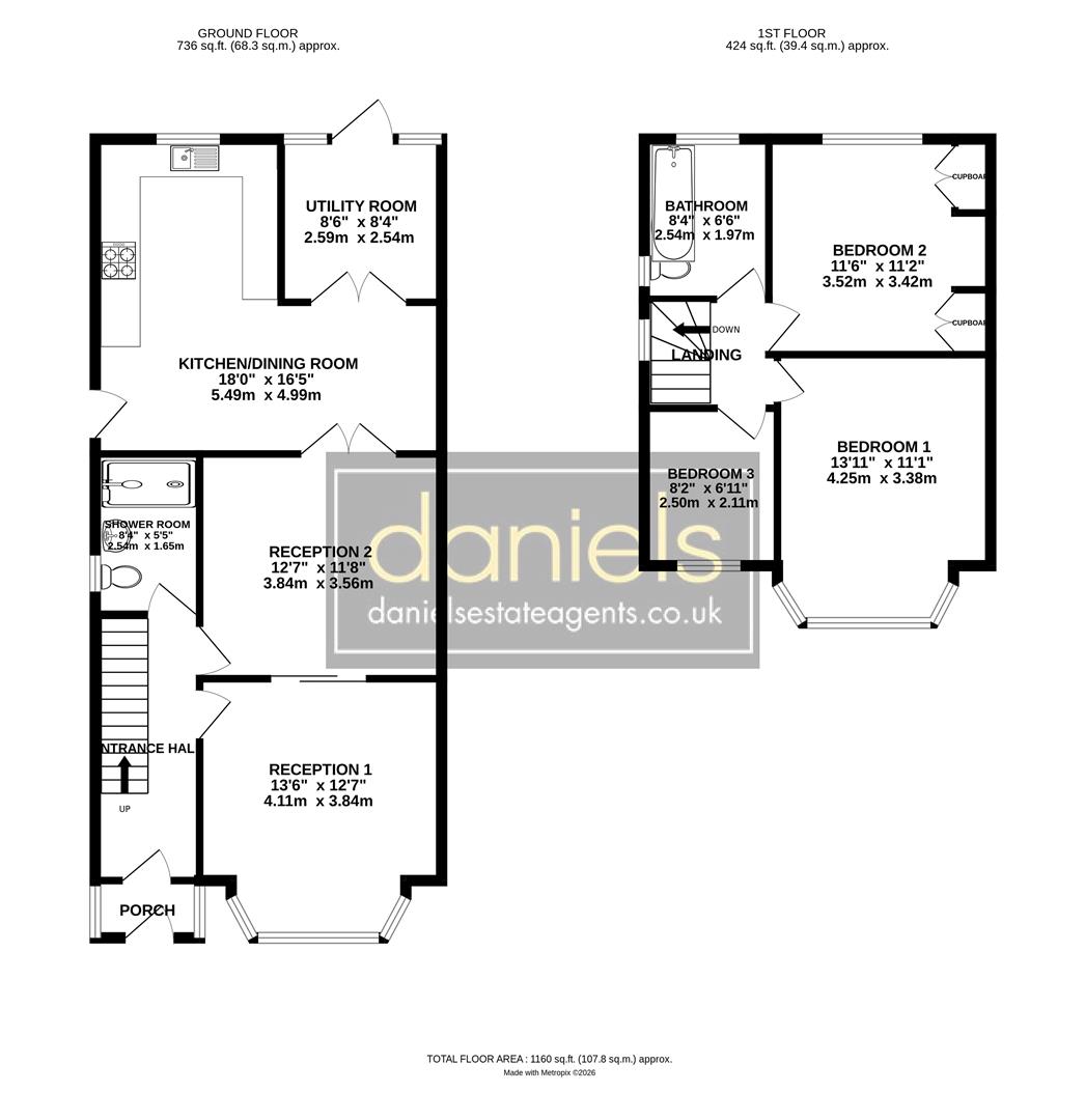 64, Wyld Way, Middlesex floorplan