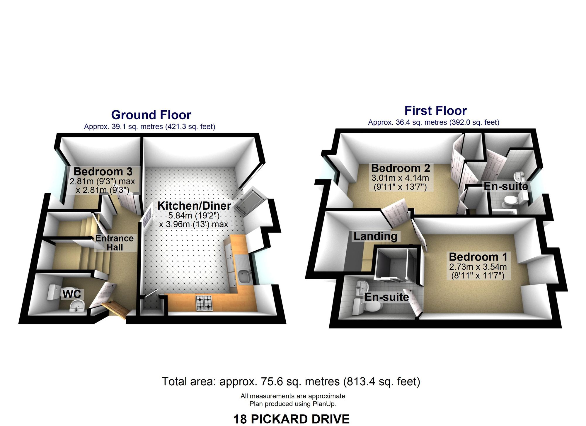 18 Pickard Drive, Sheffield floorplan