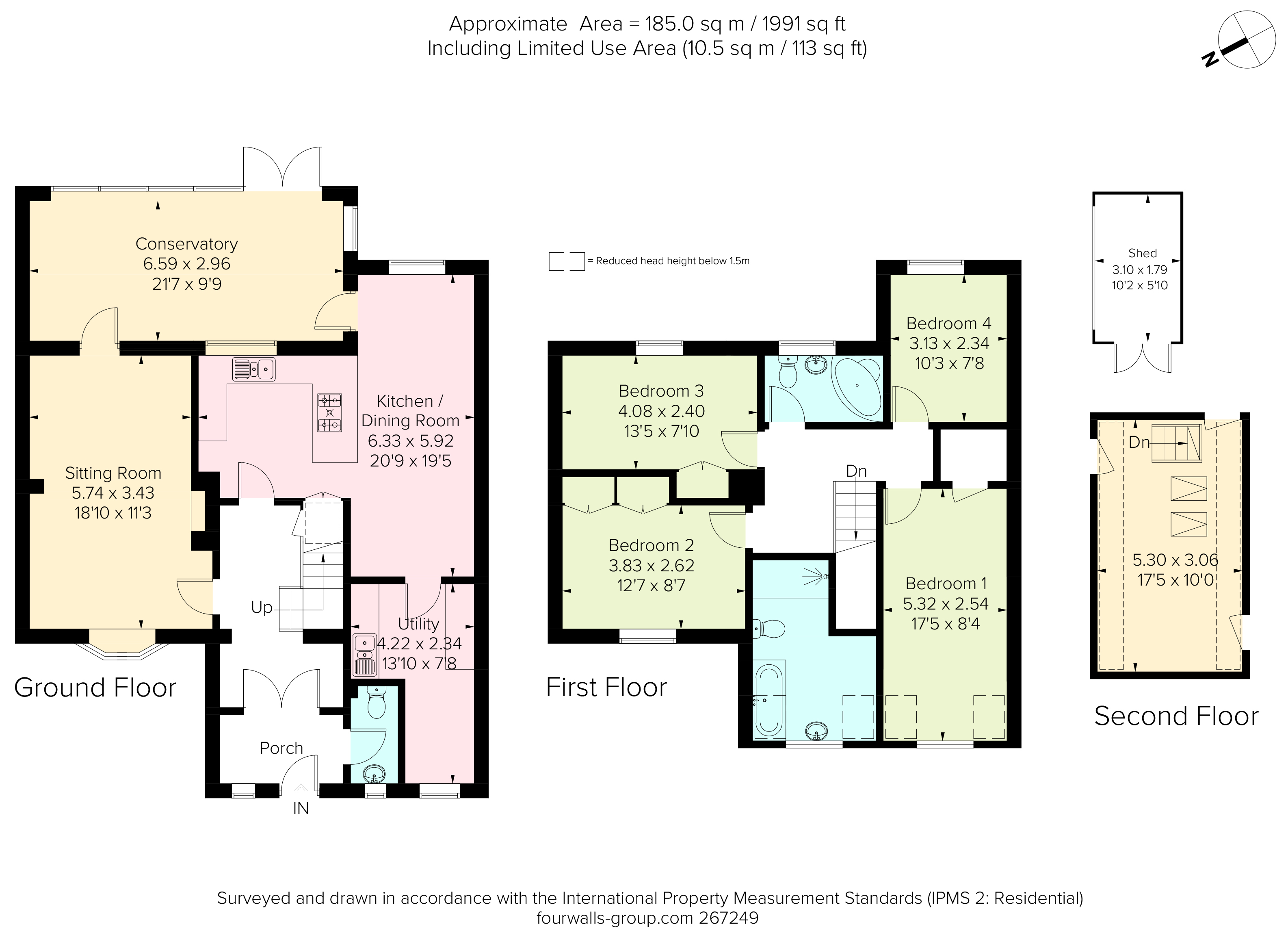 4 bed semidetached house for sale in Roberts Road, Barton Stacey, Winchester, Hampshire SO21
