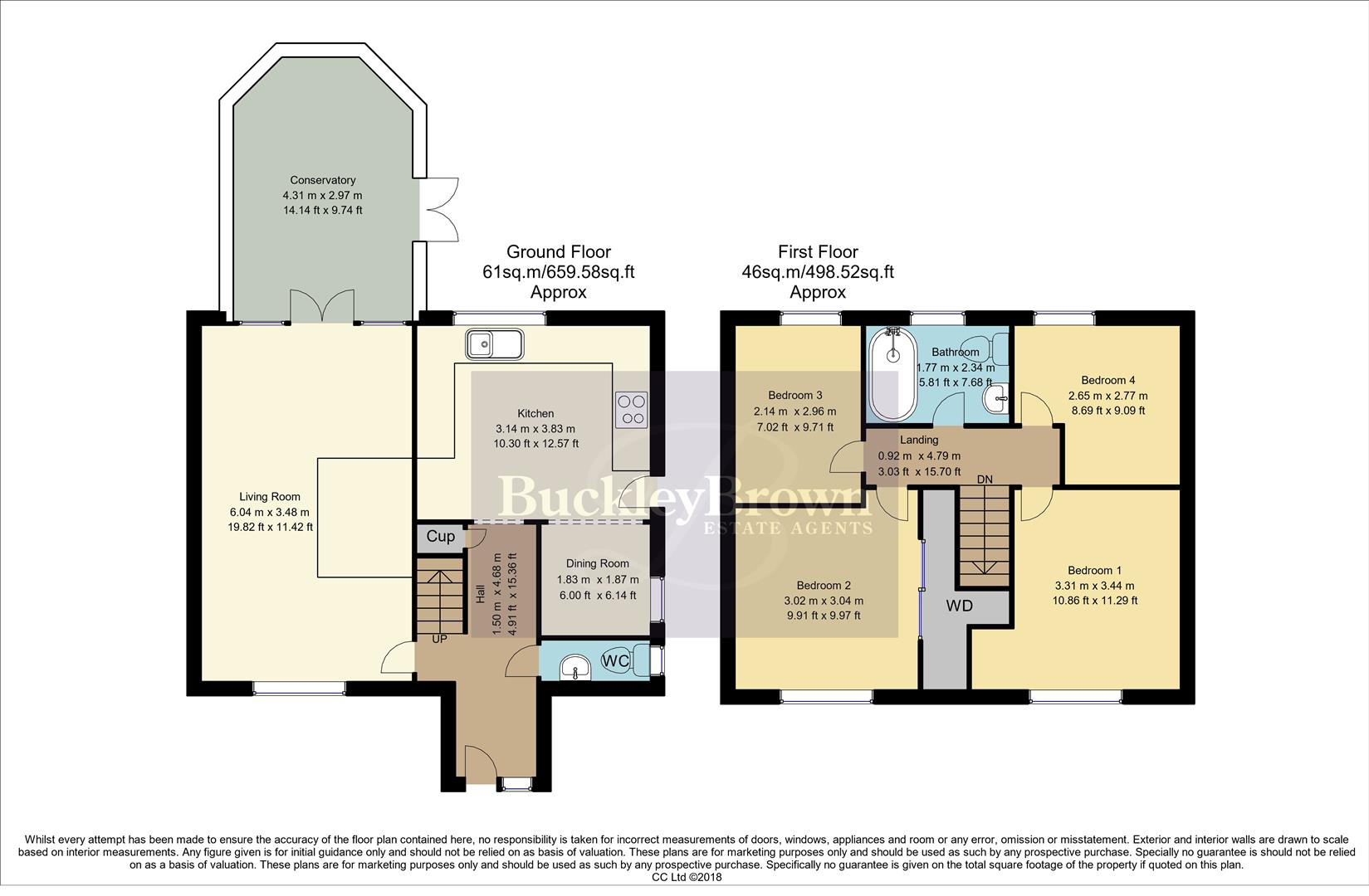 8, Caunton Close, Mansfield floorplan