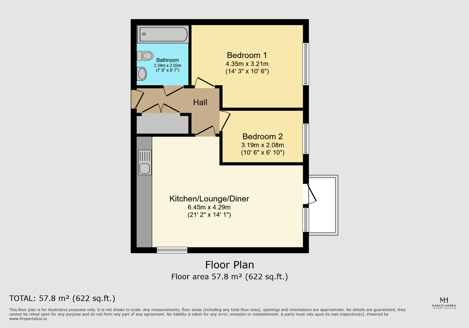 F36,Television House, Meridian Way, Southampton floorplan