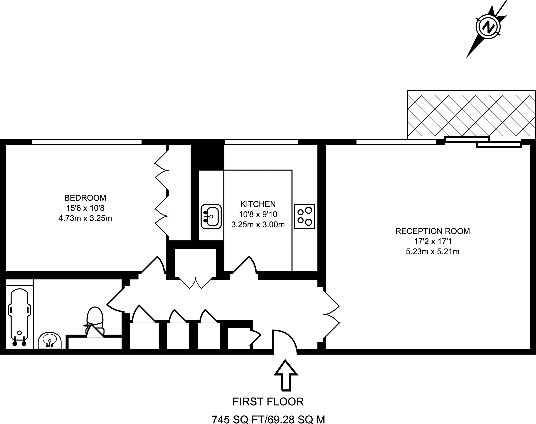 Floorplan - Representation Of Current Layout, Internal Floor Area Approx.