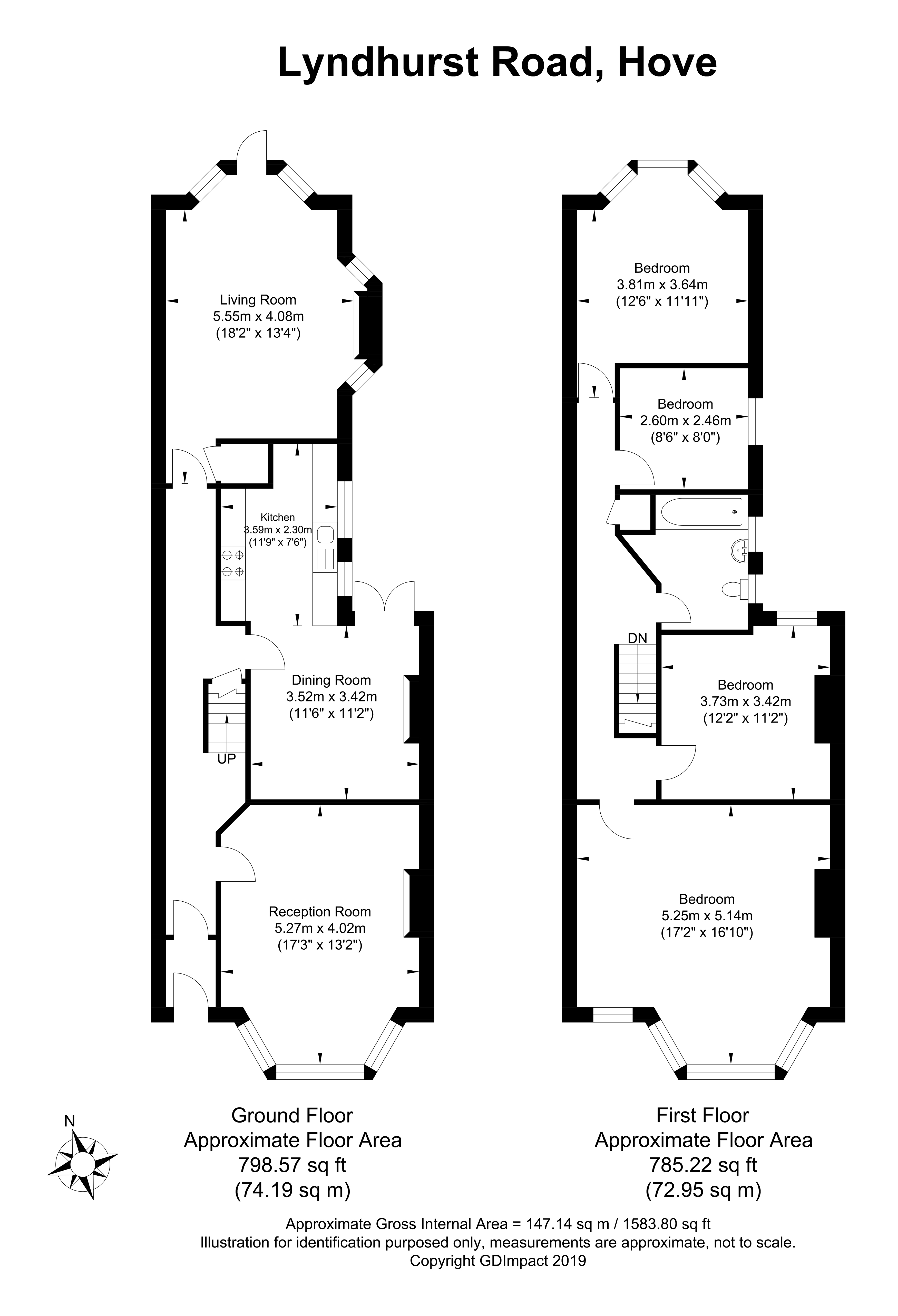 4 Bedrooms Terraced house for sale in Lyndhurst Road, Hove BN3