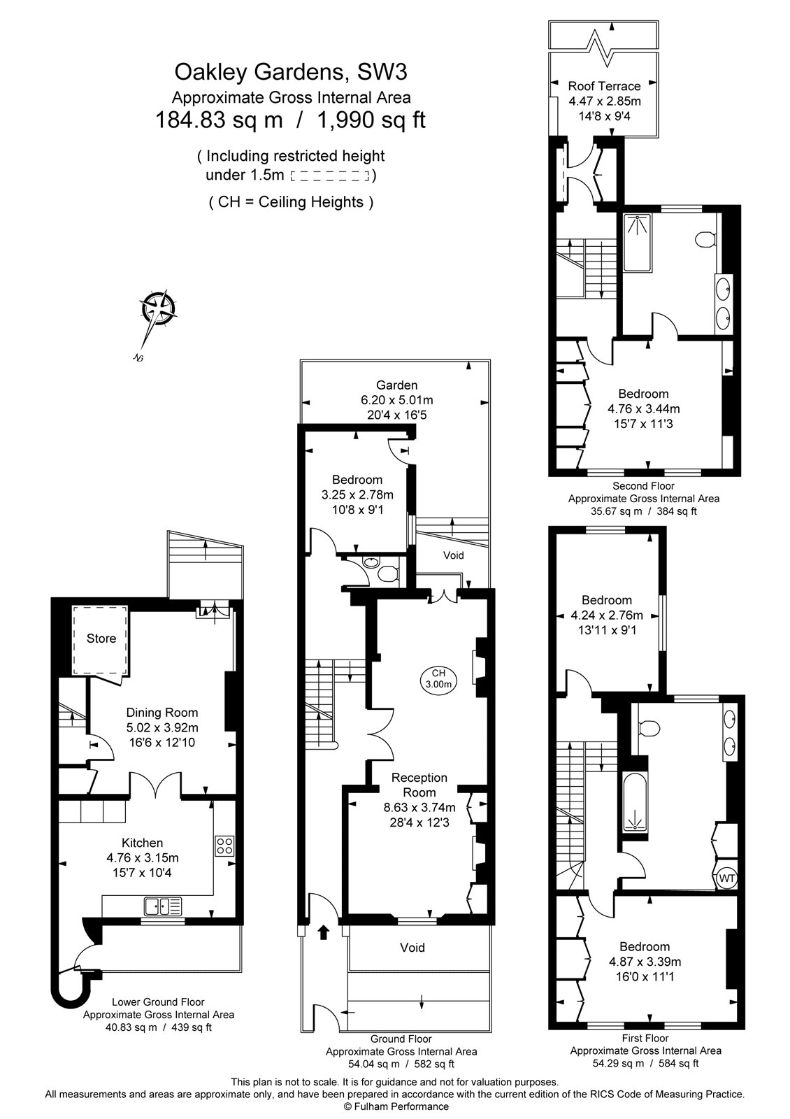 17, Oakley Gardens, London floorplan
