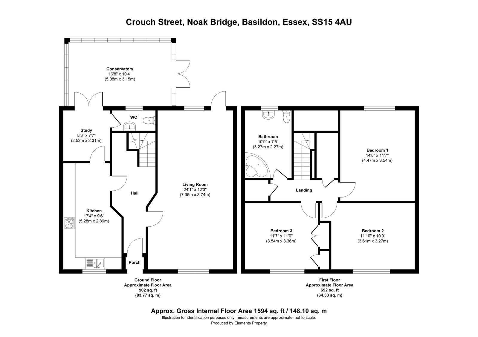 89, Crouch Street, Basildon floorplan