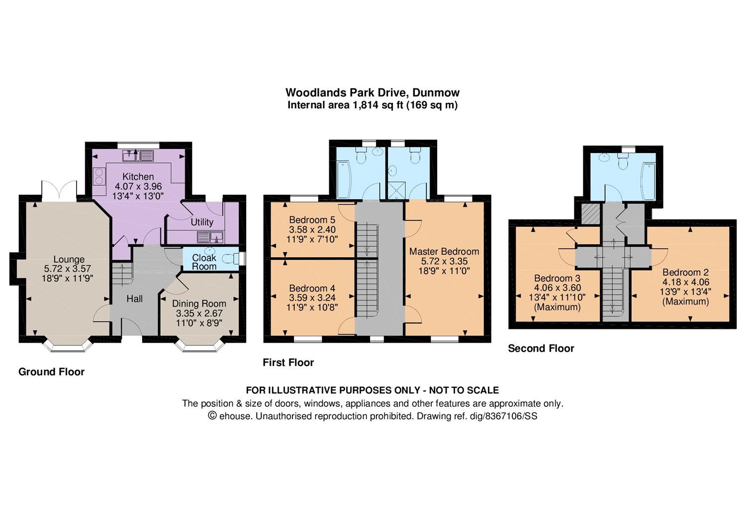 5 Bedrooms Detached house for sale in Woodlands Park Drive, Dunmow CM6