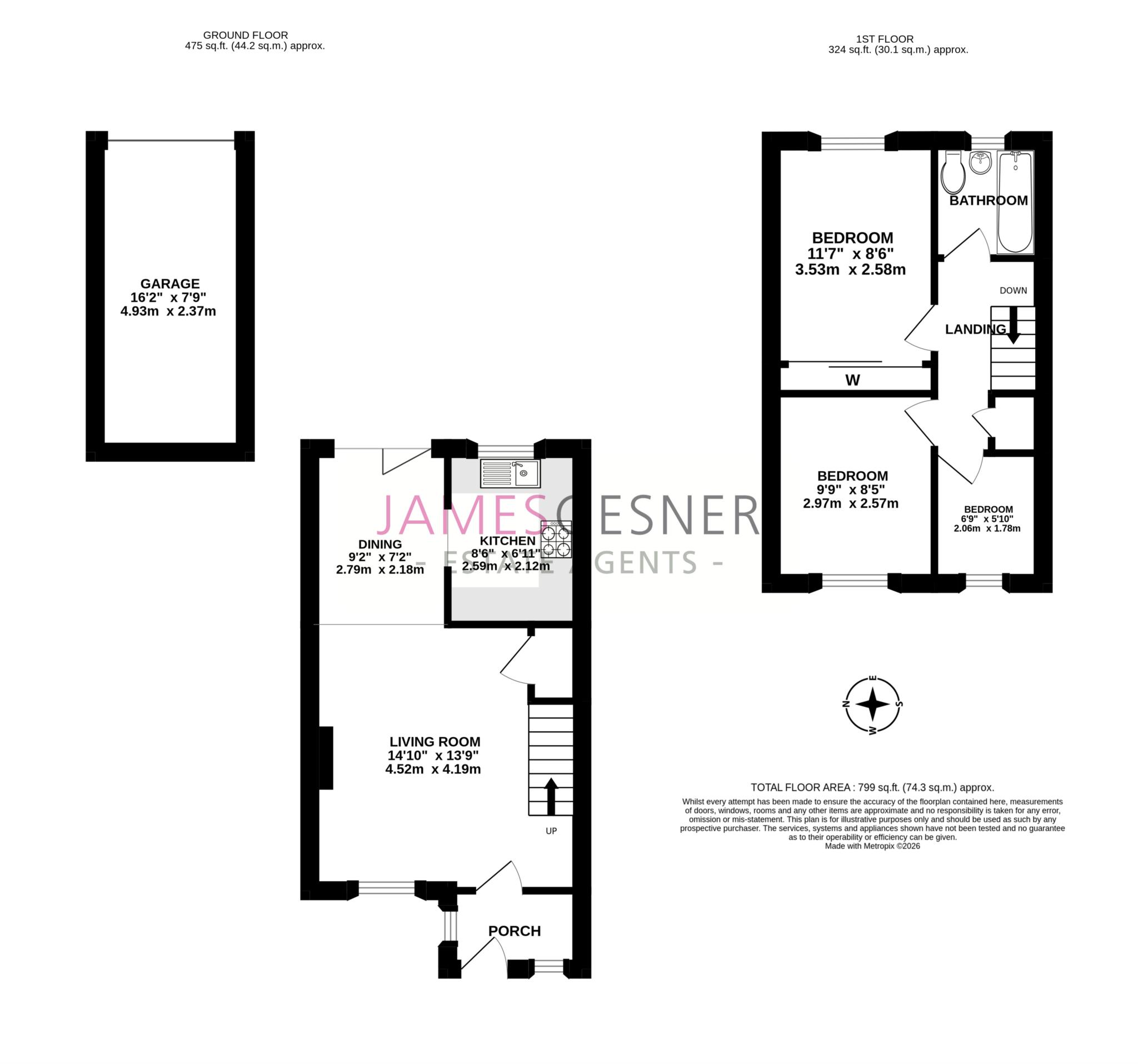 15, Queens Avenue, Wallingford floorplan