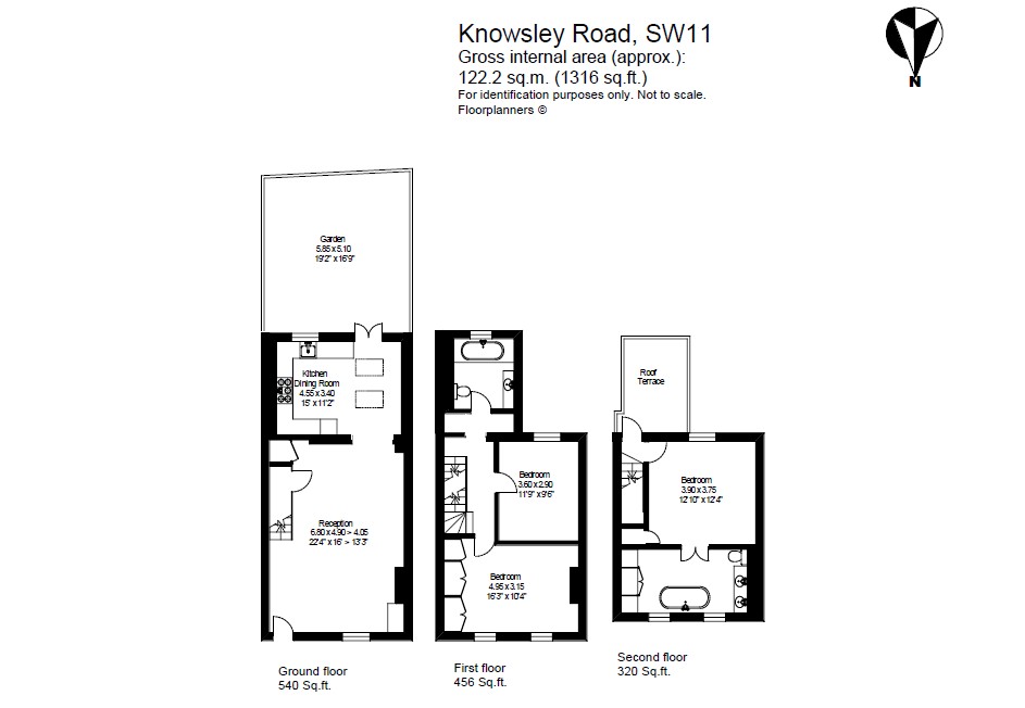 9, Knowsley Road, London floorplan