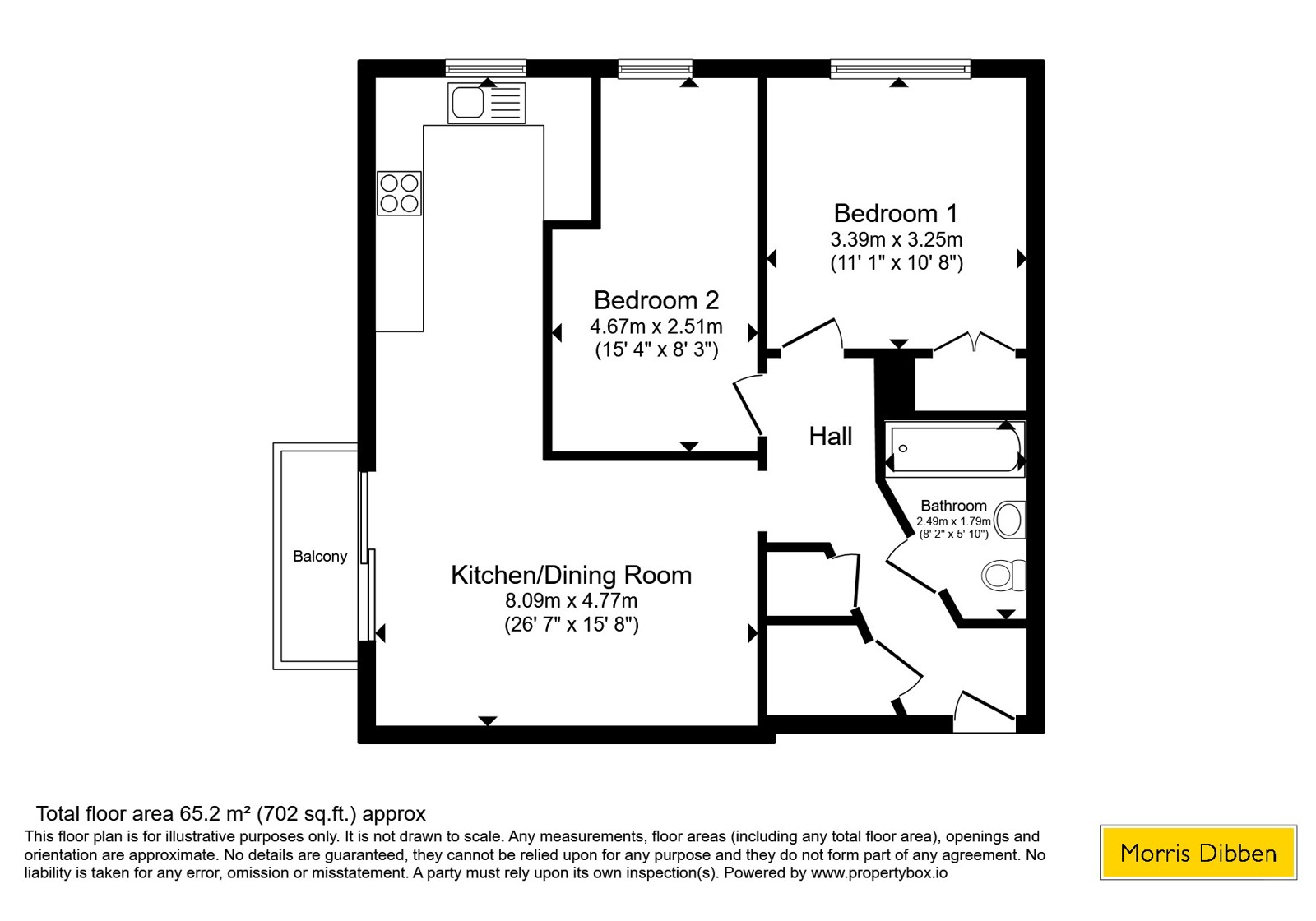 Flat 49, Greenway Court,, Seacole Gardens, Hampshire floorplan