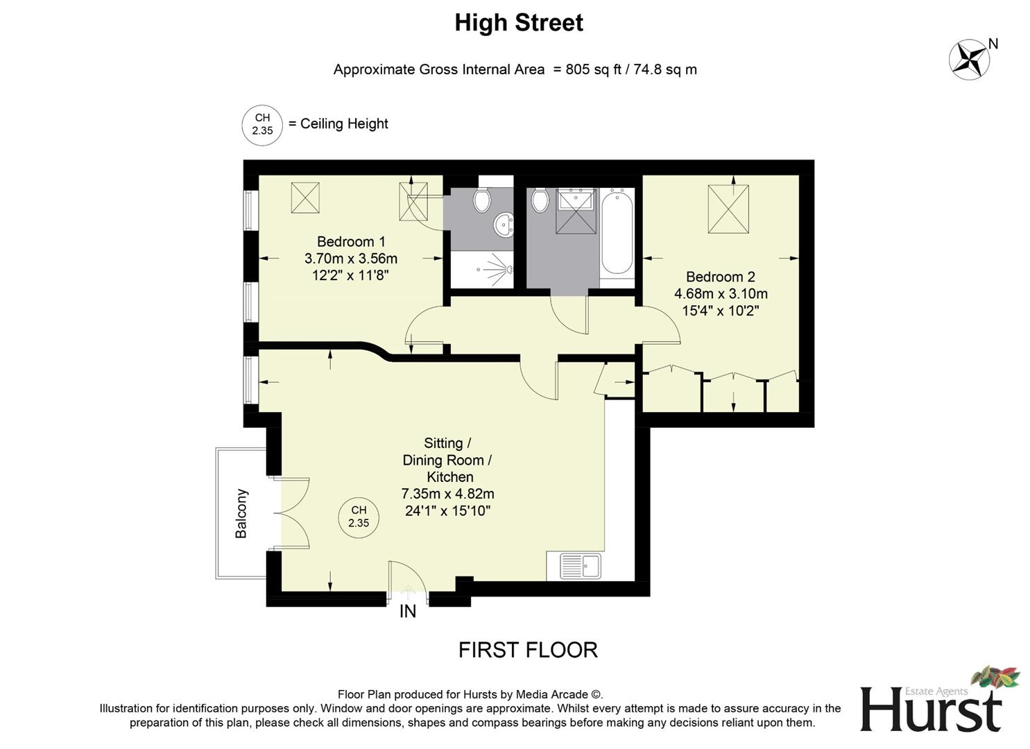 9 The Old Red Lion,, 62 High Street, Great Missenden floorplan