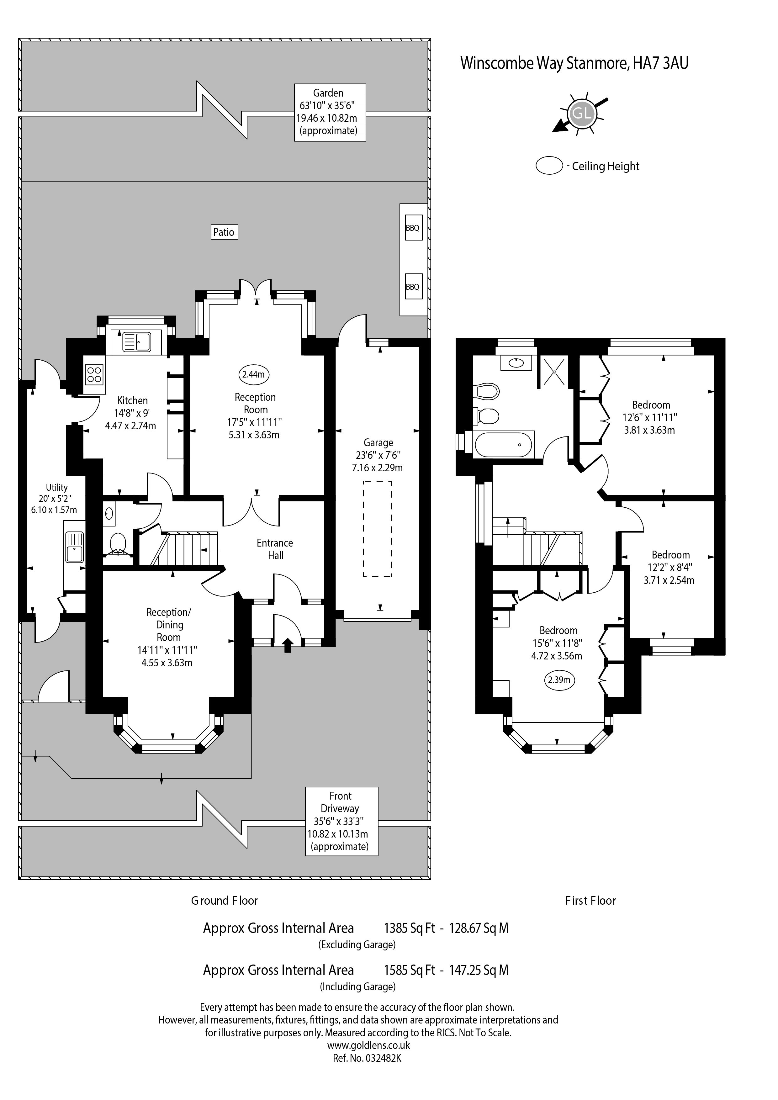 30, Winscombe Way, London floorplan