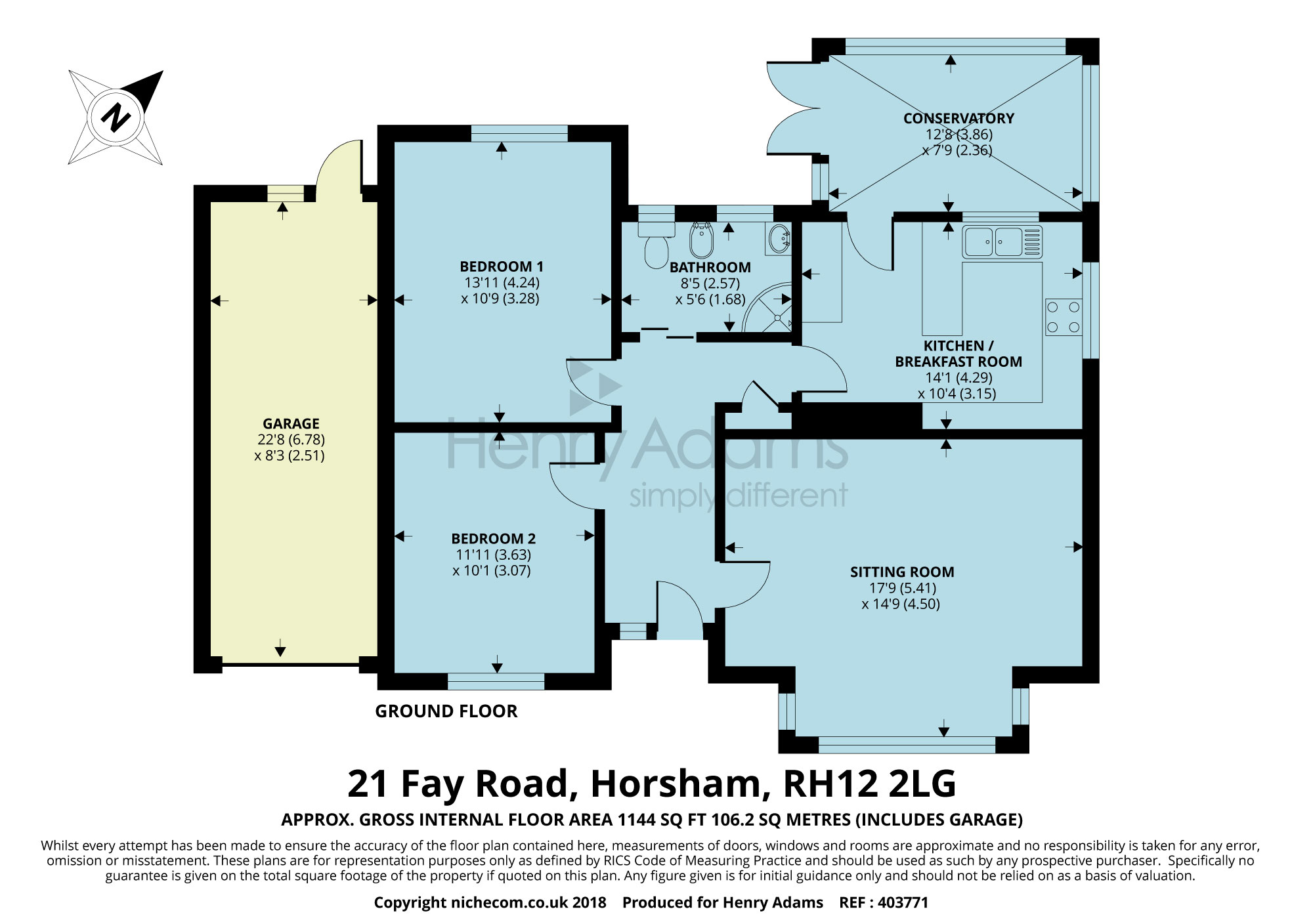 2 Bedrooms Detached bungalow for sale in Fay Road, Horsham RH12