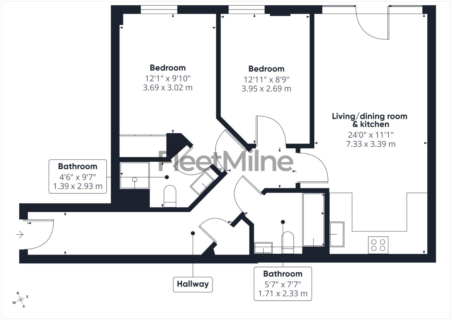 Quartz, 10 Hall Street, Birmingham floorplan