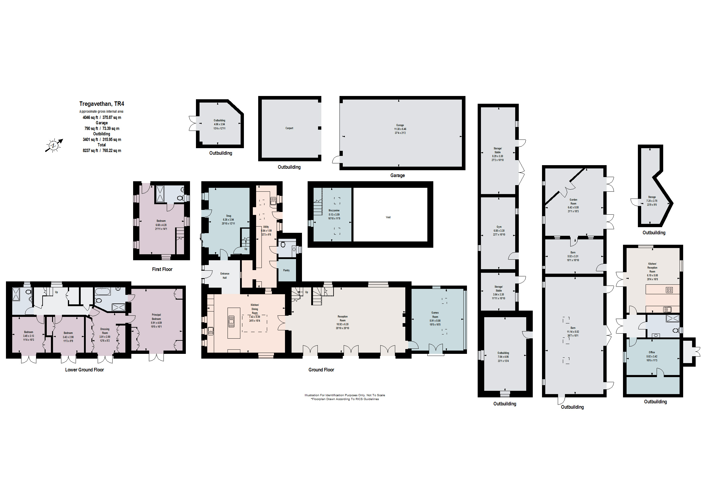 Lower Croft West,, Tregavethan, Cornwall floorplan