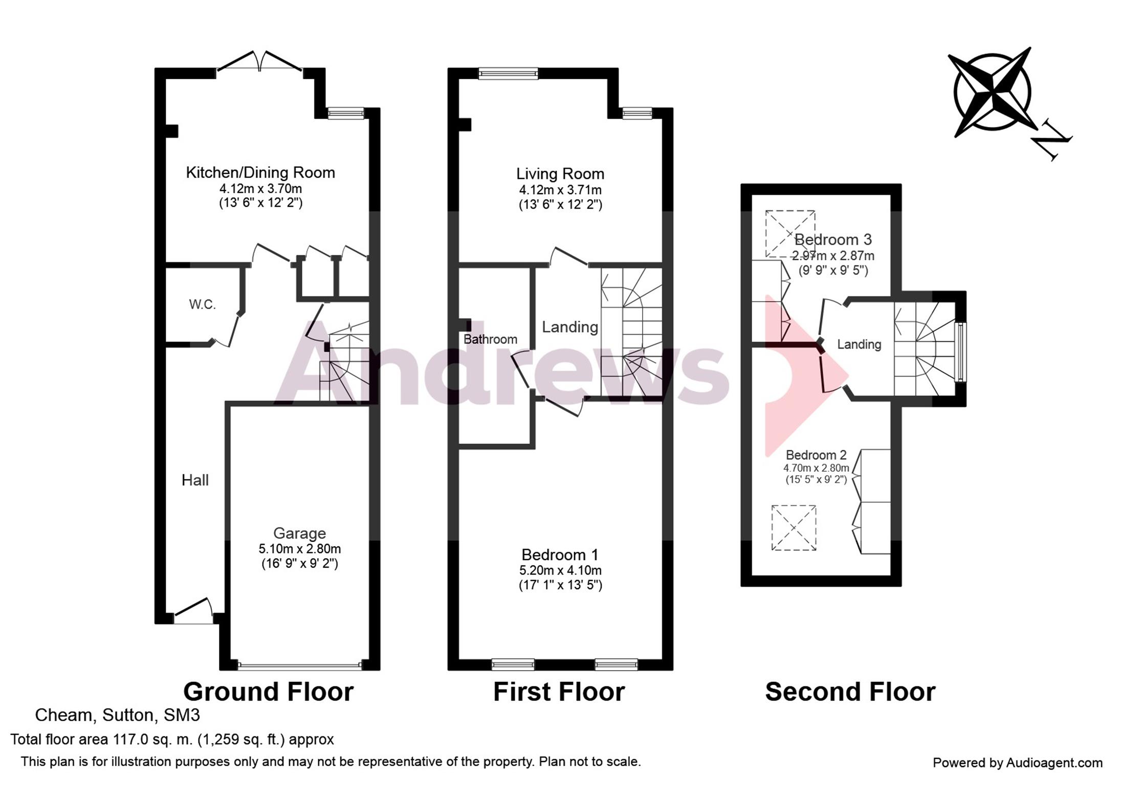 3 Bedrooms End terrace house for sale in Senhouse Road, Cheam, Surrey SM3