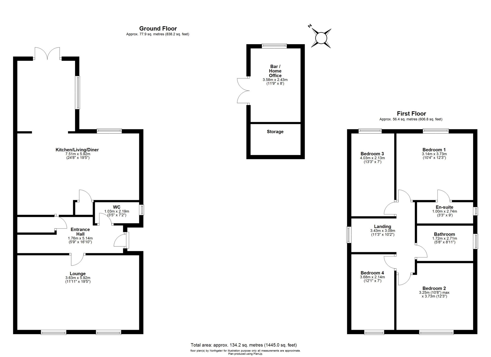 16 Eden Way, Billingham floorplan
