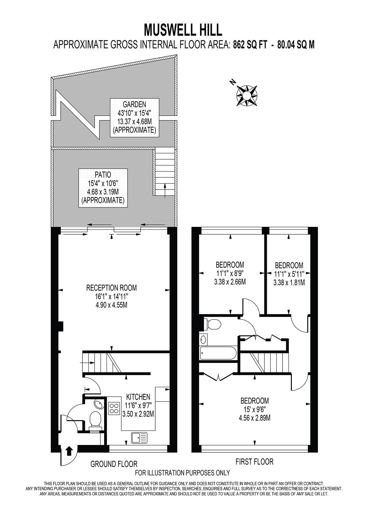 3 Bedrooms  to rent in Muswell Hill, London N10