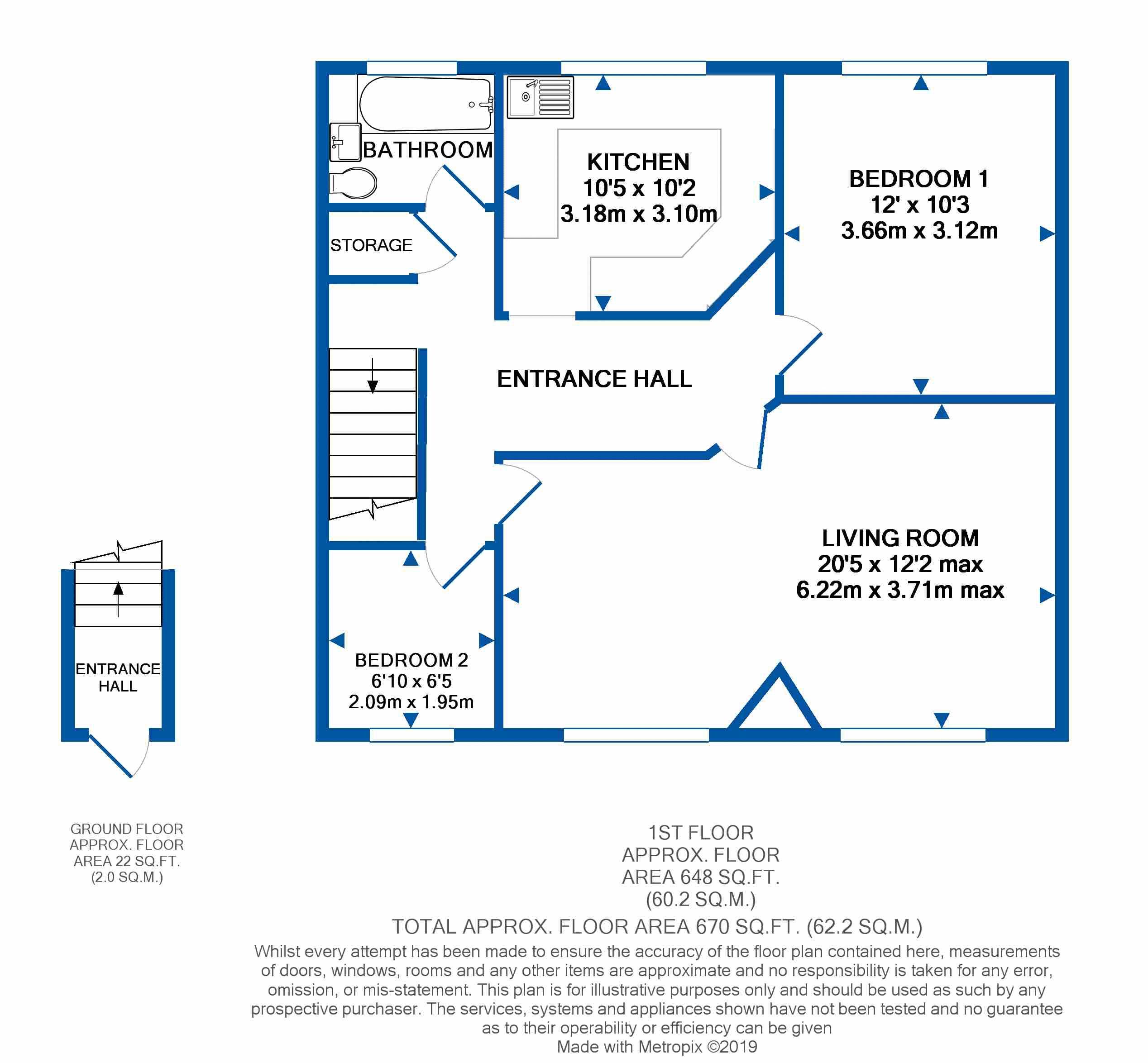 2 Bedrooms Flat for sale in Addison Road, Caterham CR3