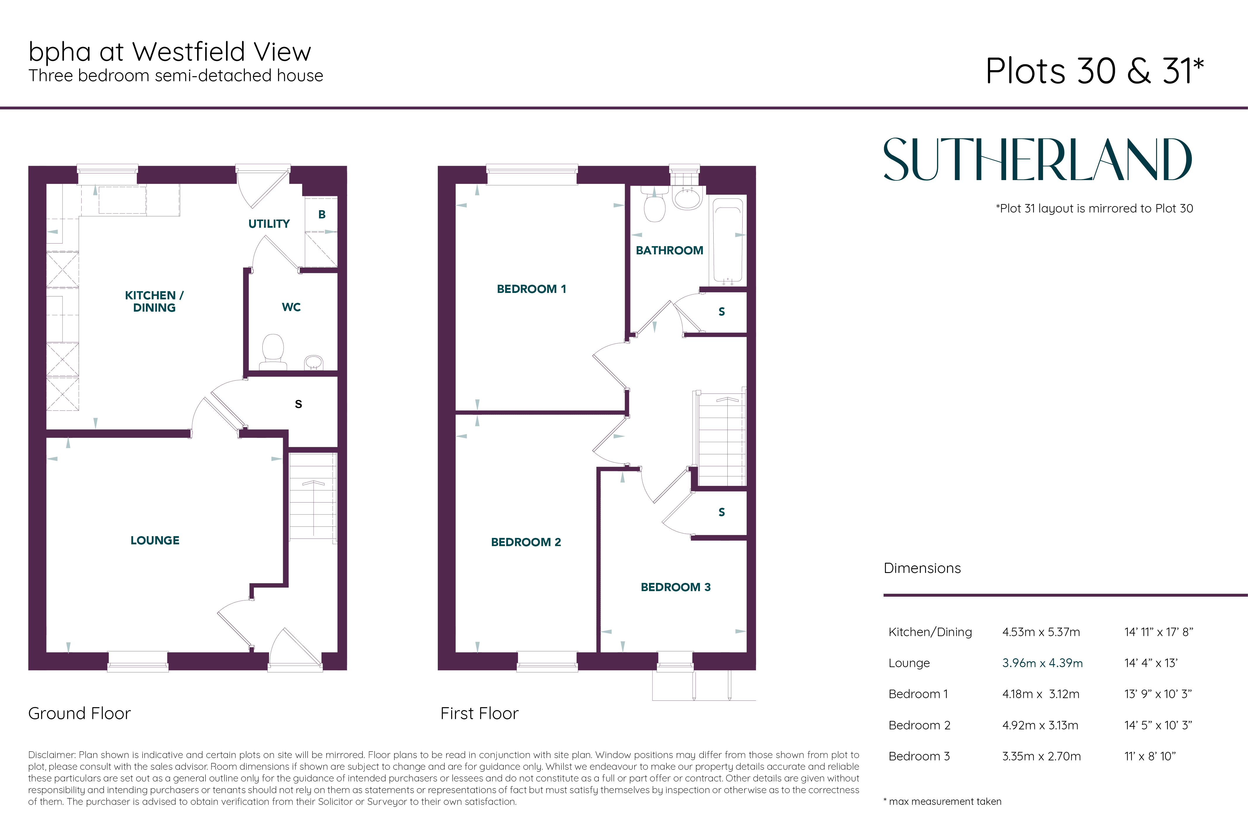 Strawberry Fields, Westoning floorplan