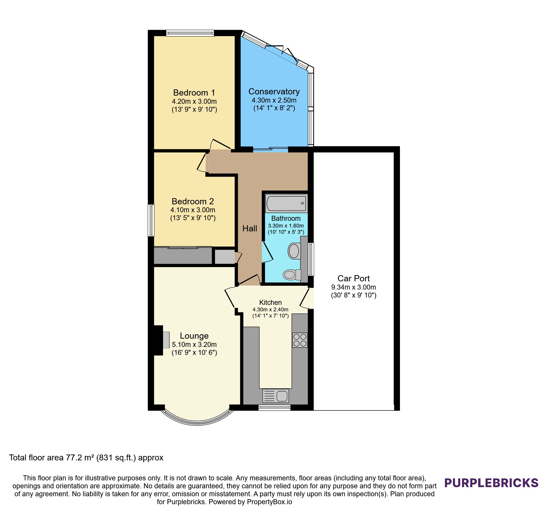 1, Saville Way, Warsop, Mansfield floorplan