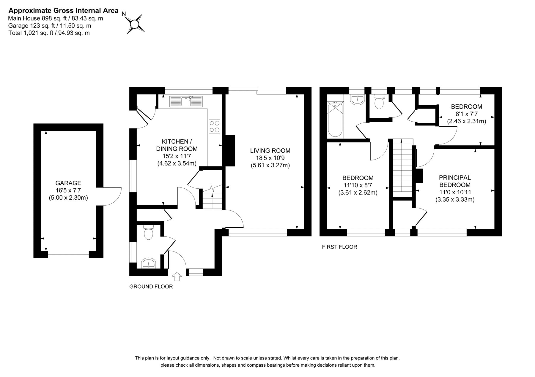 43, Connaught Crescent, Woking floorplan