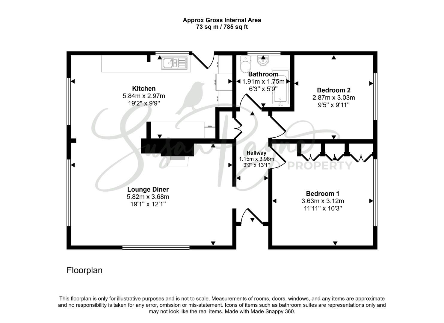 Tamarisk, Latimer Road, St. Helens floorplan