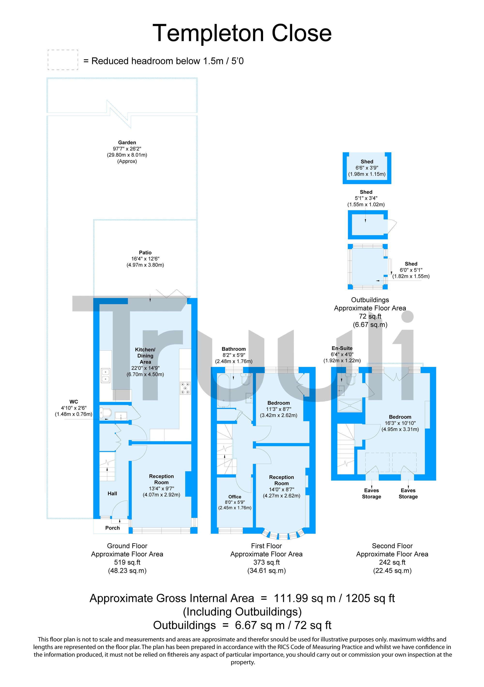 4 Templeton Close, London floorplan