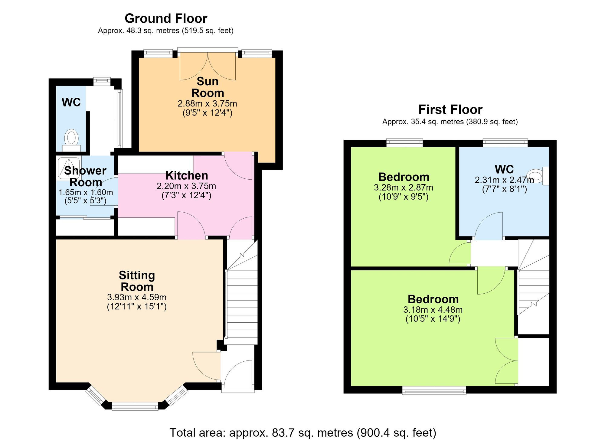 512 Wigan Road, Manchester floorplan