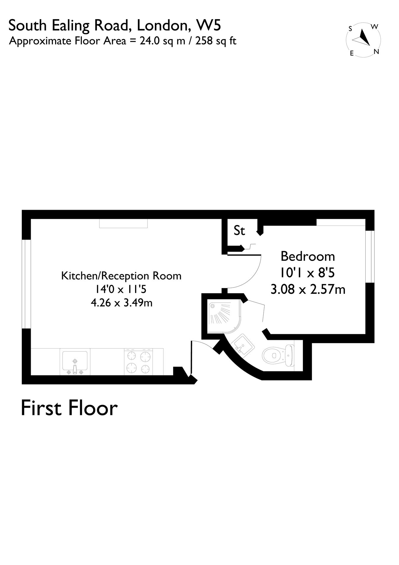 Flat 4, 58, South Ealing Road, Ealing floorplan