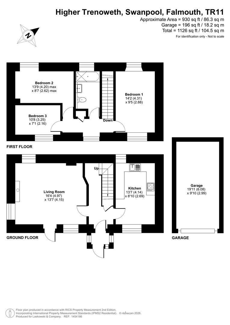 The Barn House, Higher Trenoweth Farm, Falmouth floorplan