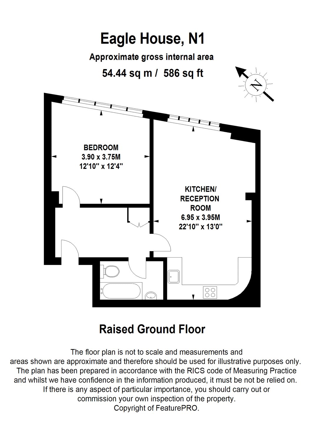 1 Bedrooms Flat to rent in Eagle House, 30 Eagle Wharf Road, London N1