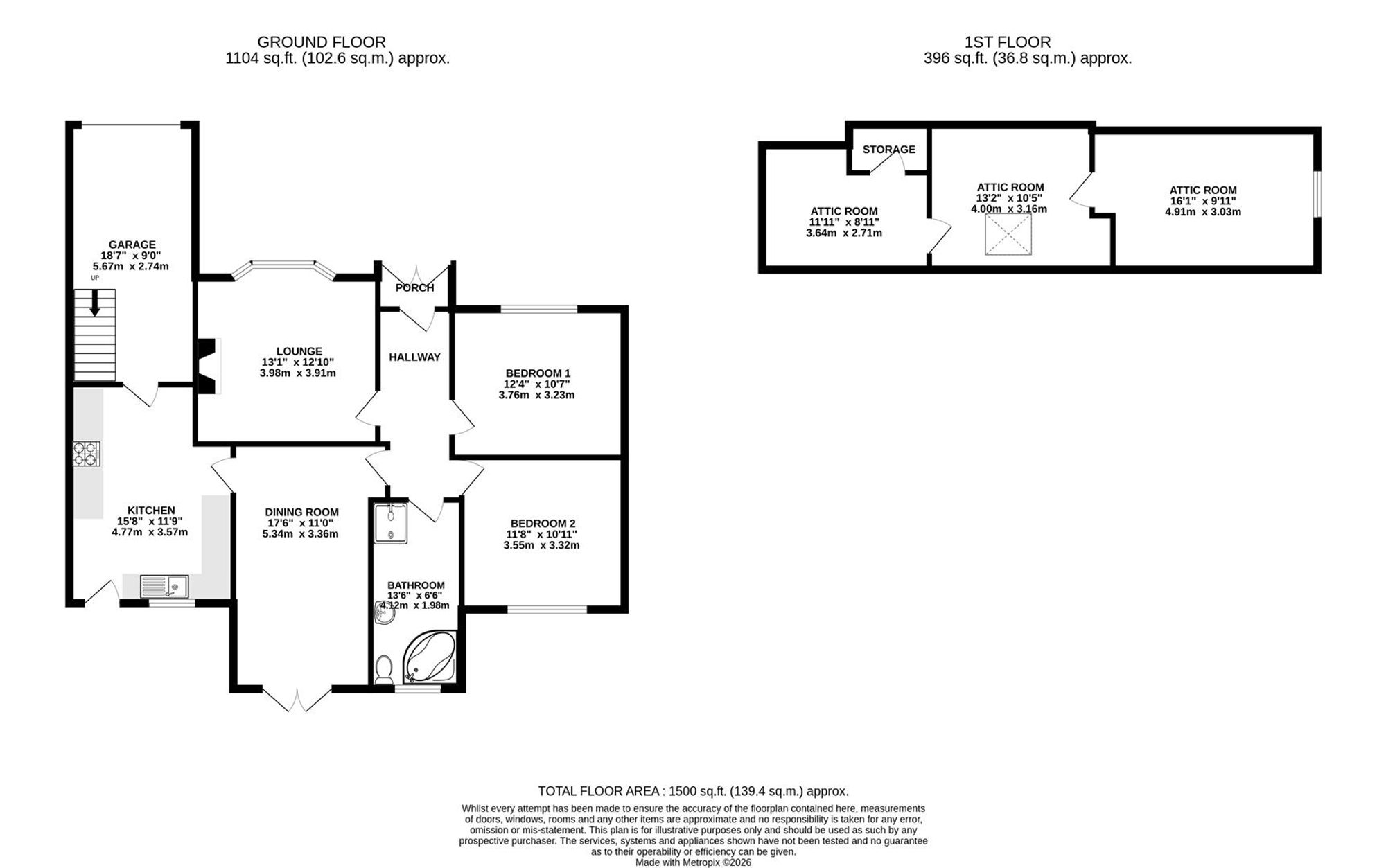 Thornwick Main Road, Chesterfield floorplan