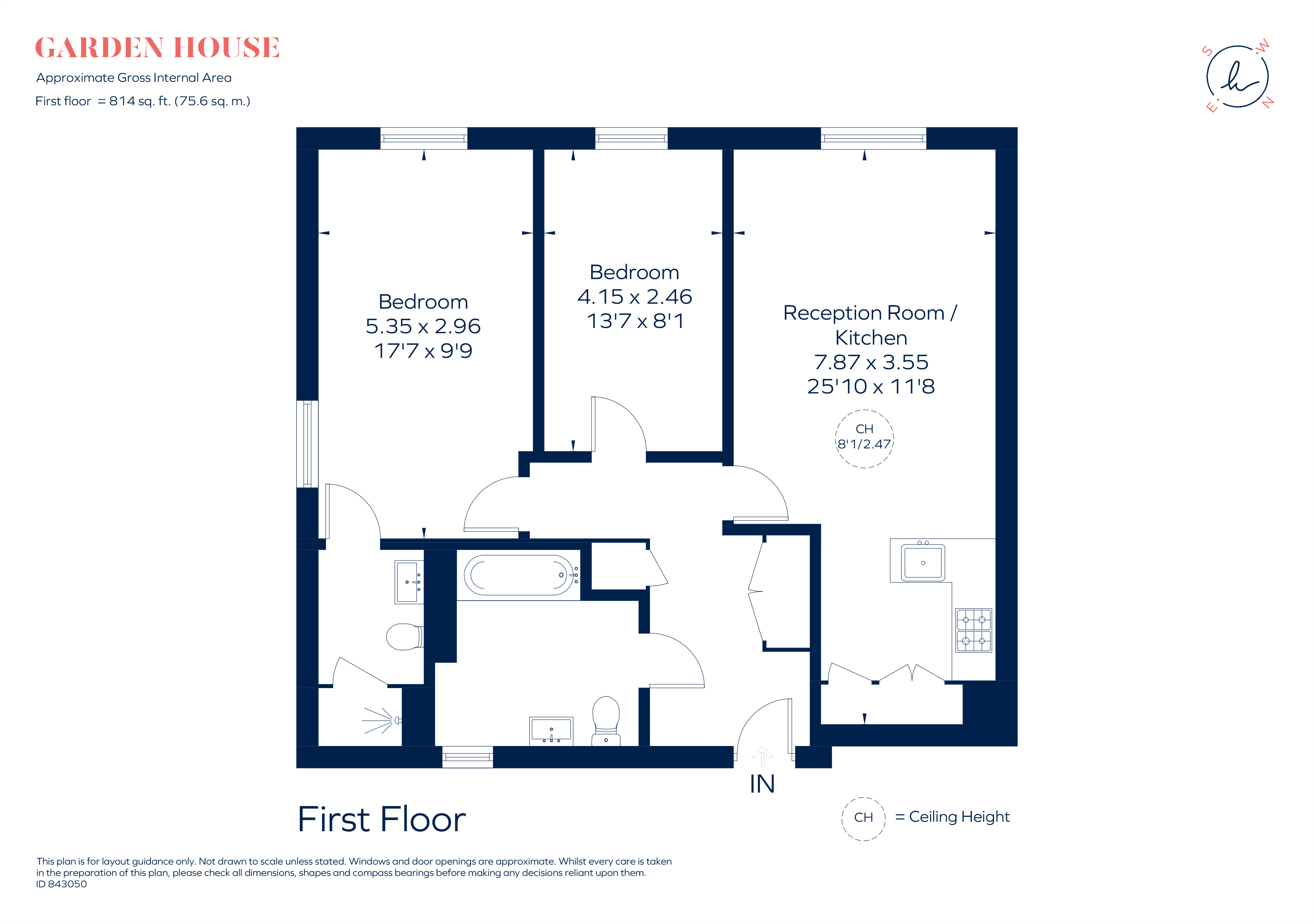 Flat 5, Gardens House, 92, Mycenae Road, London floorplan