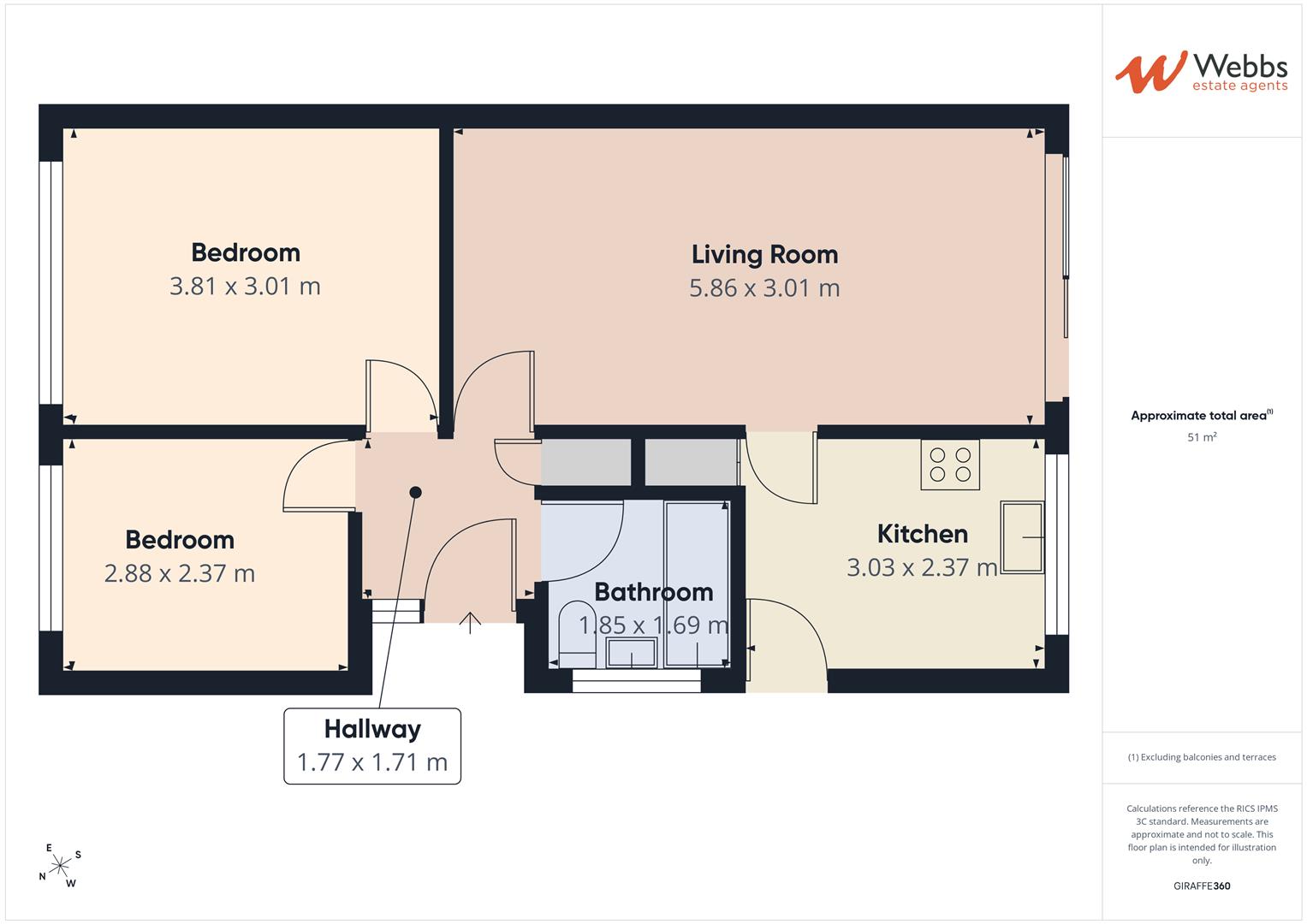 3, Lansdowne Way, Rugeley floorplan