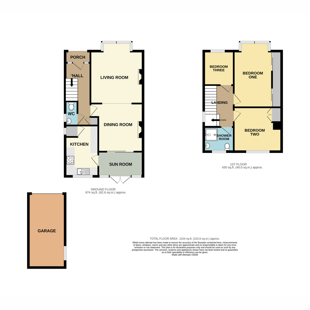 Warwick Road, Exeter floorplan