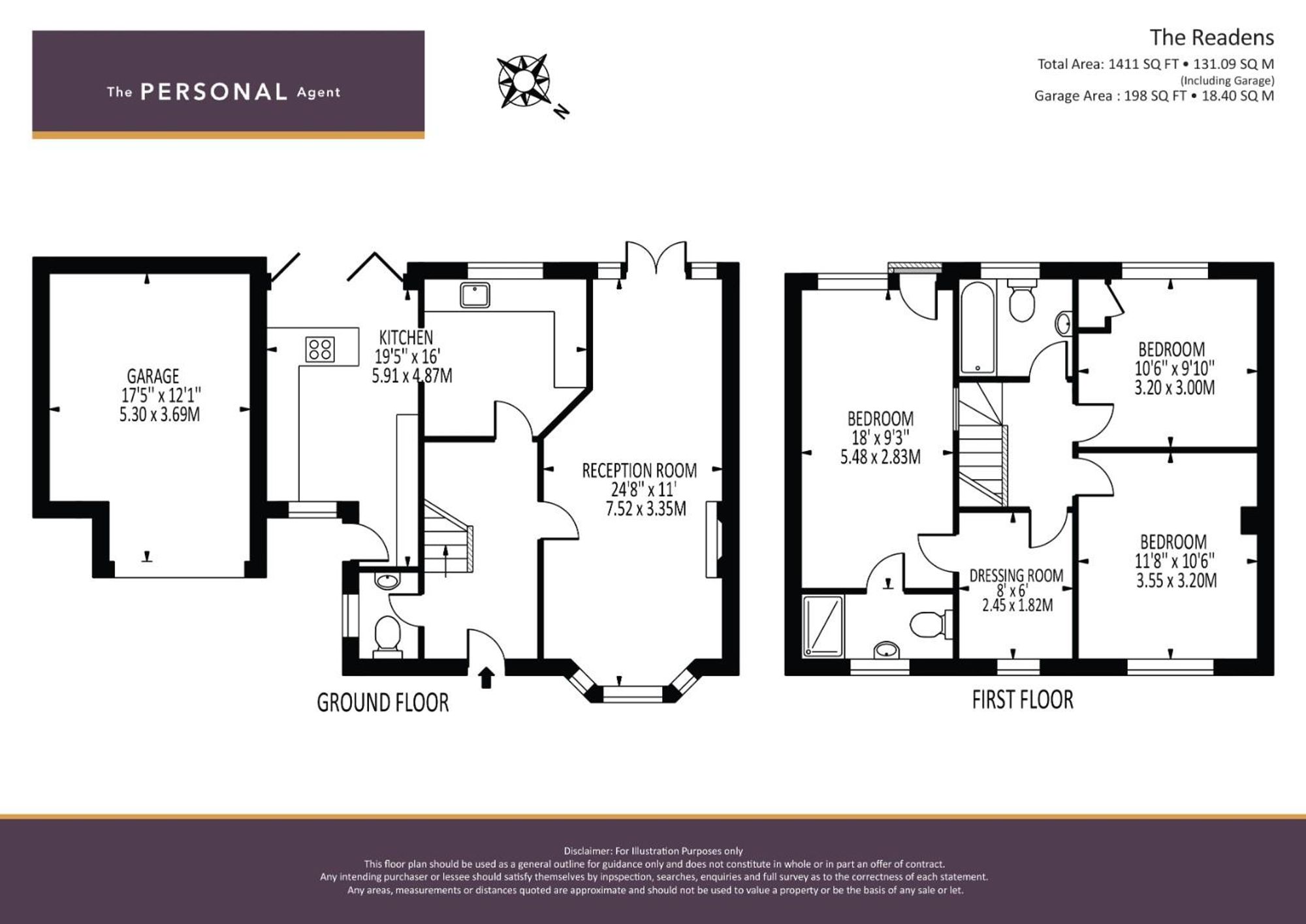 3, The Readens, Banstead floorplan