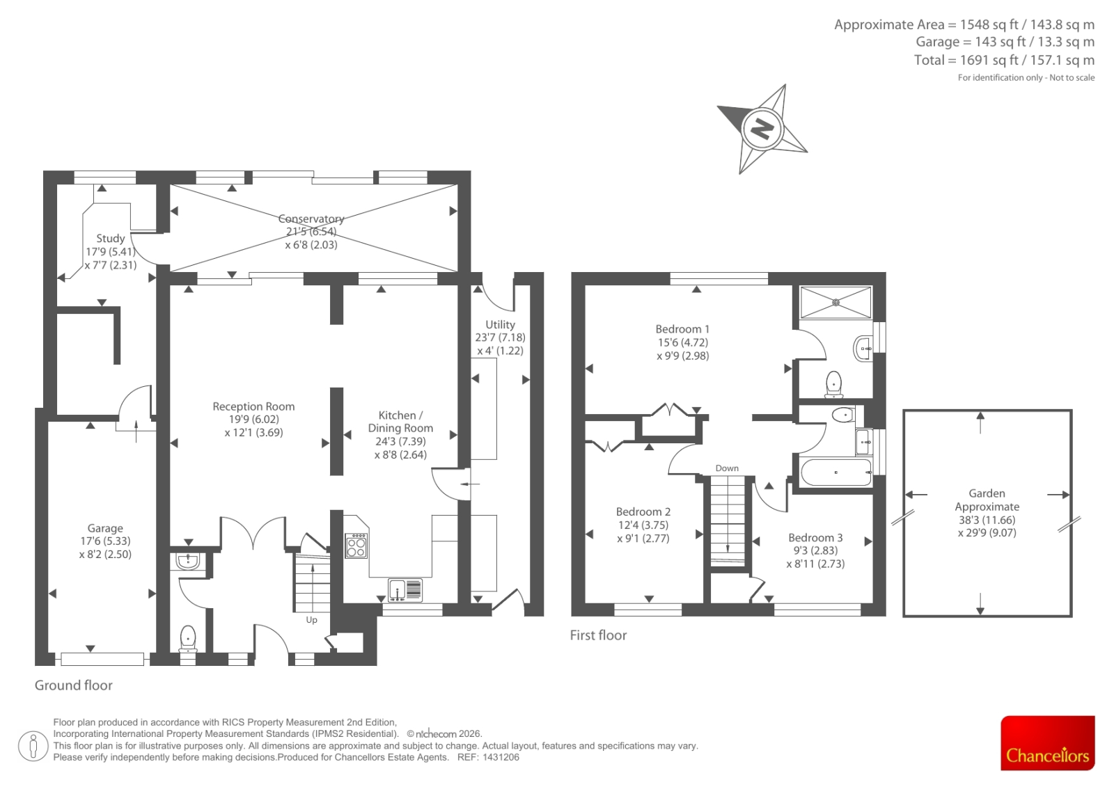 19, Plane Tree Way, Woodstock floorplan