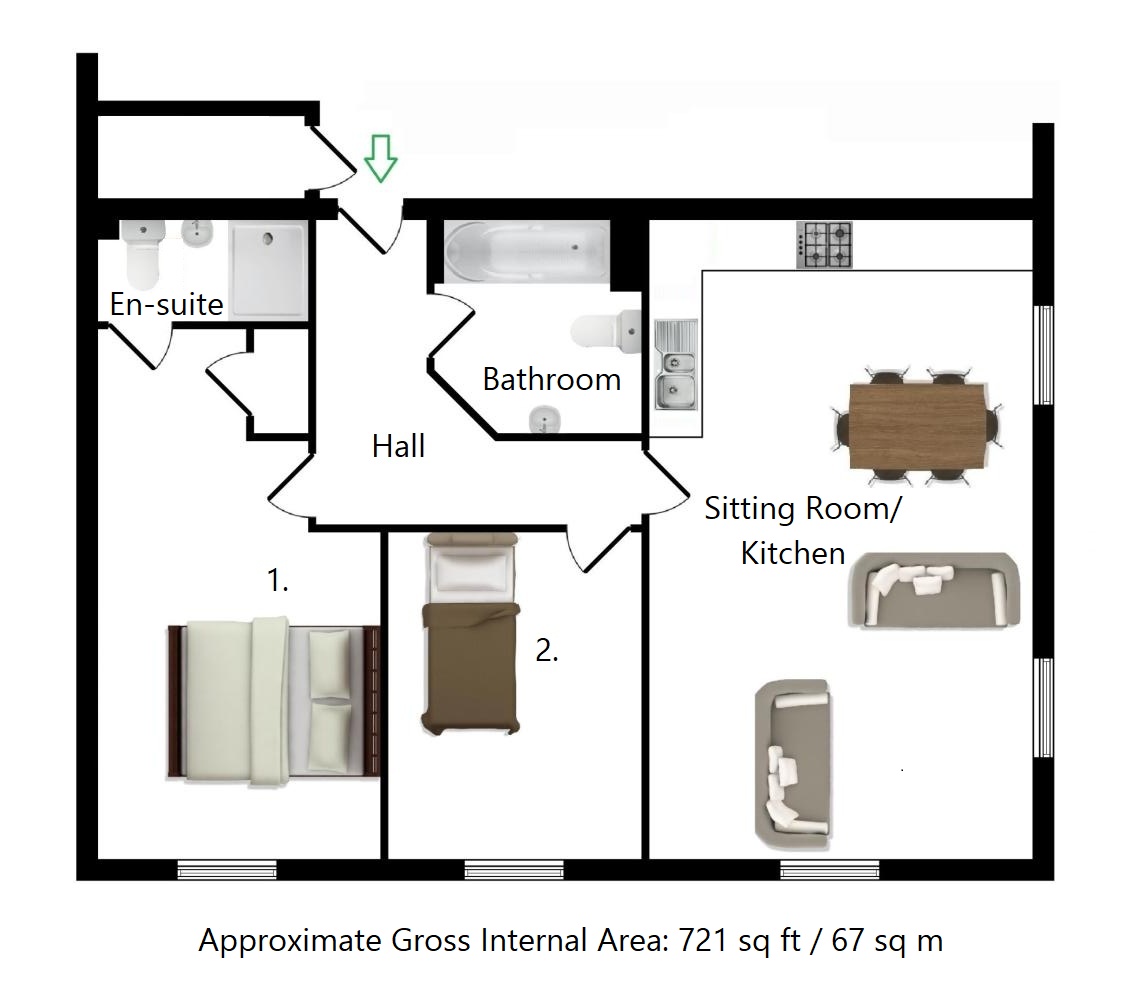 10, Brenchley Mews, Charing floorplan