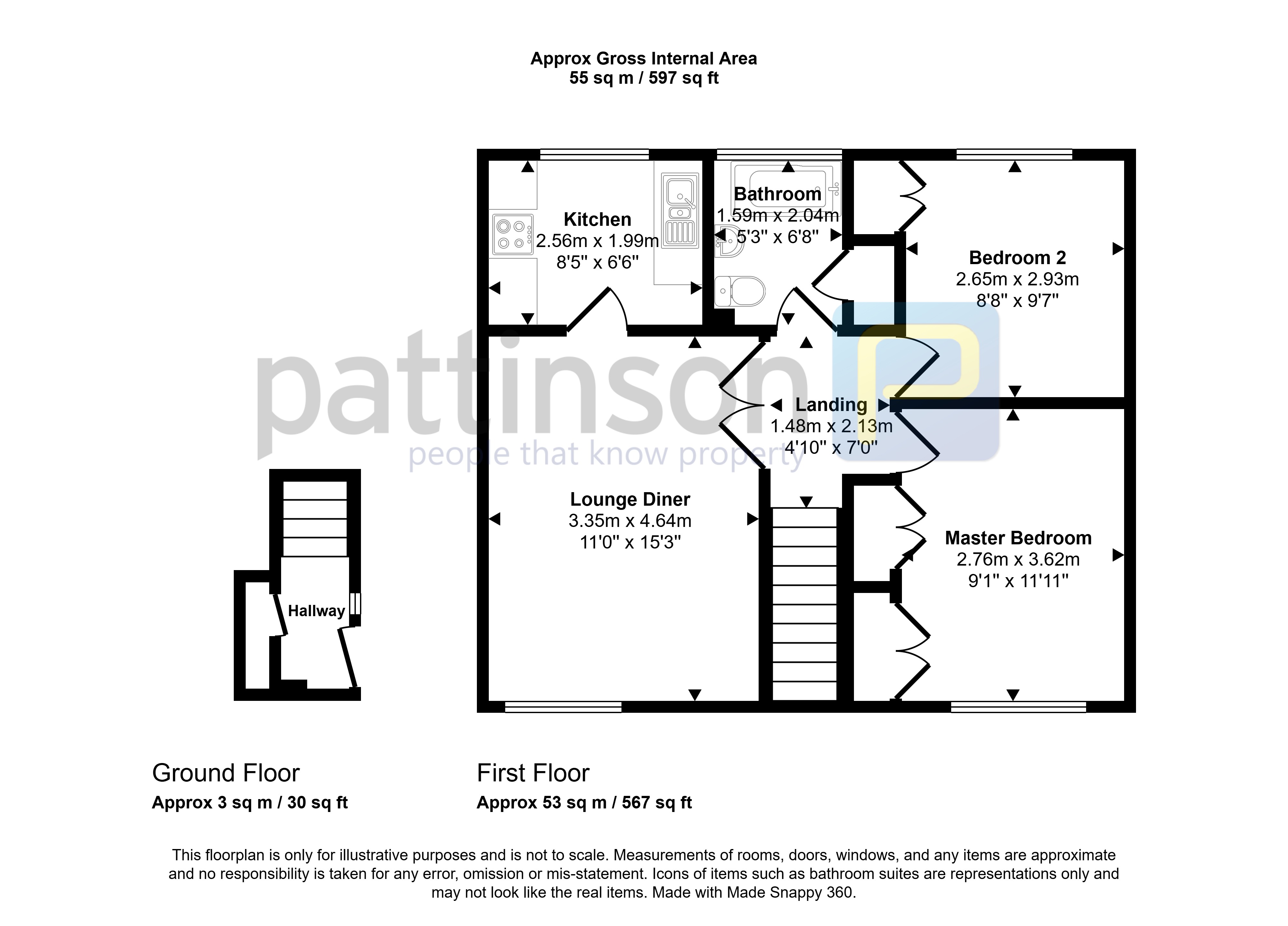 37, College Road, Ashington floorplan